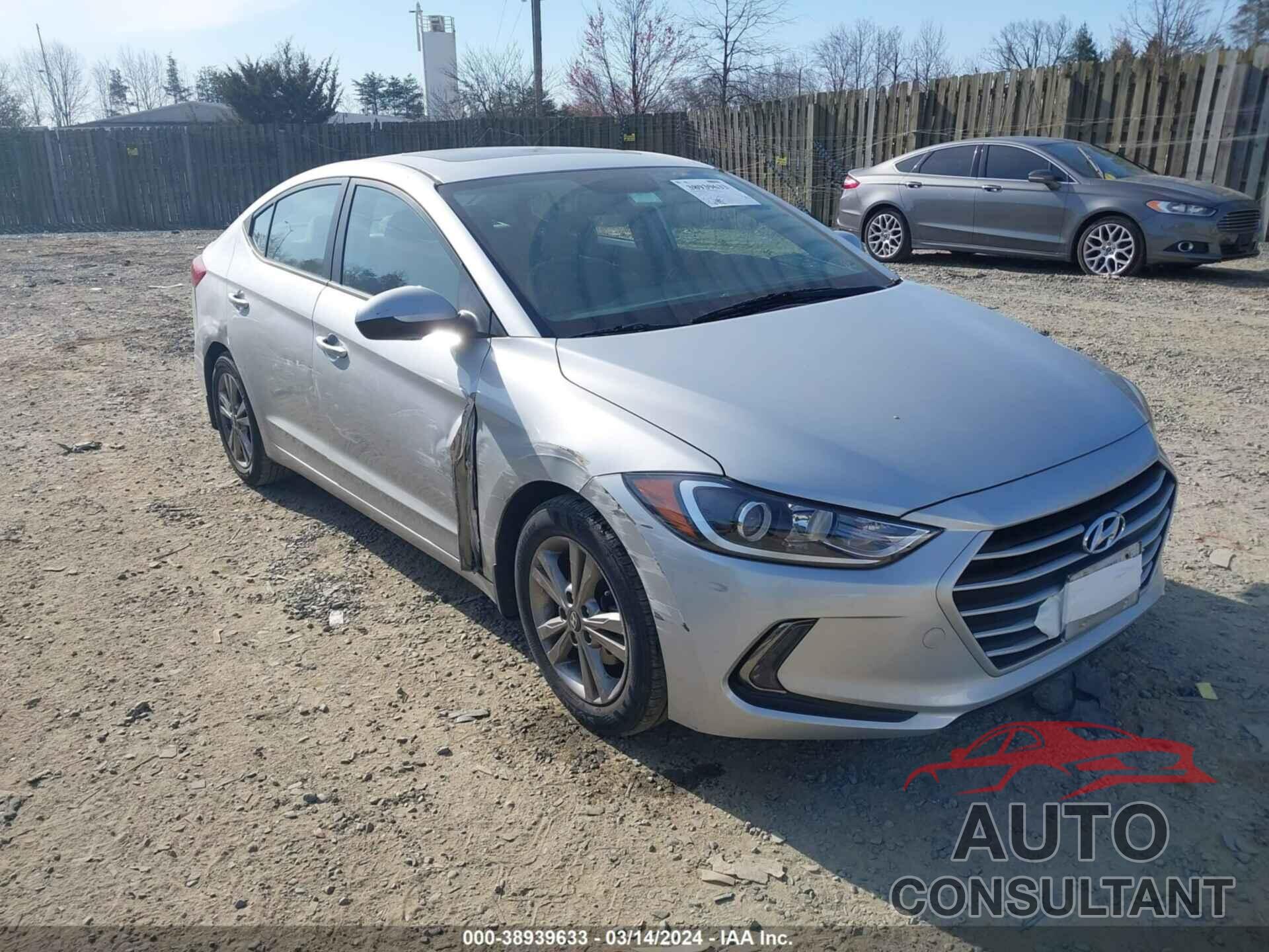 HYUNDAI ELANTRA 2018 - KMHD84LF6JU663001