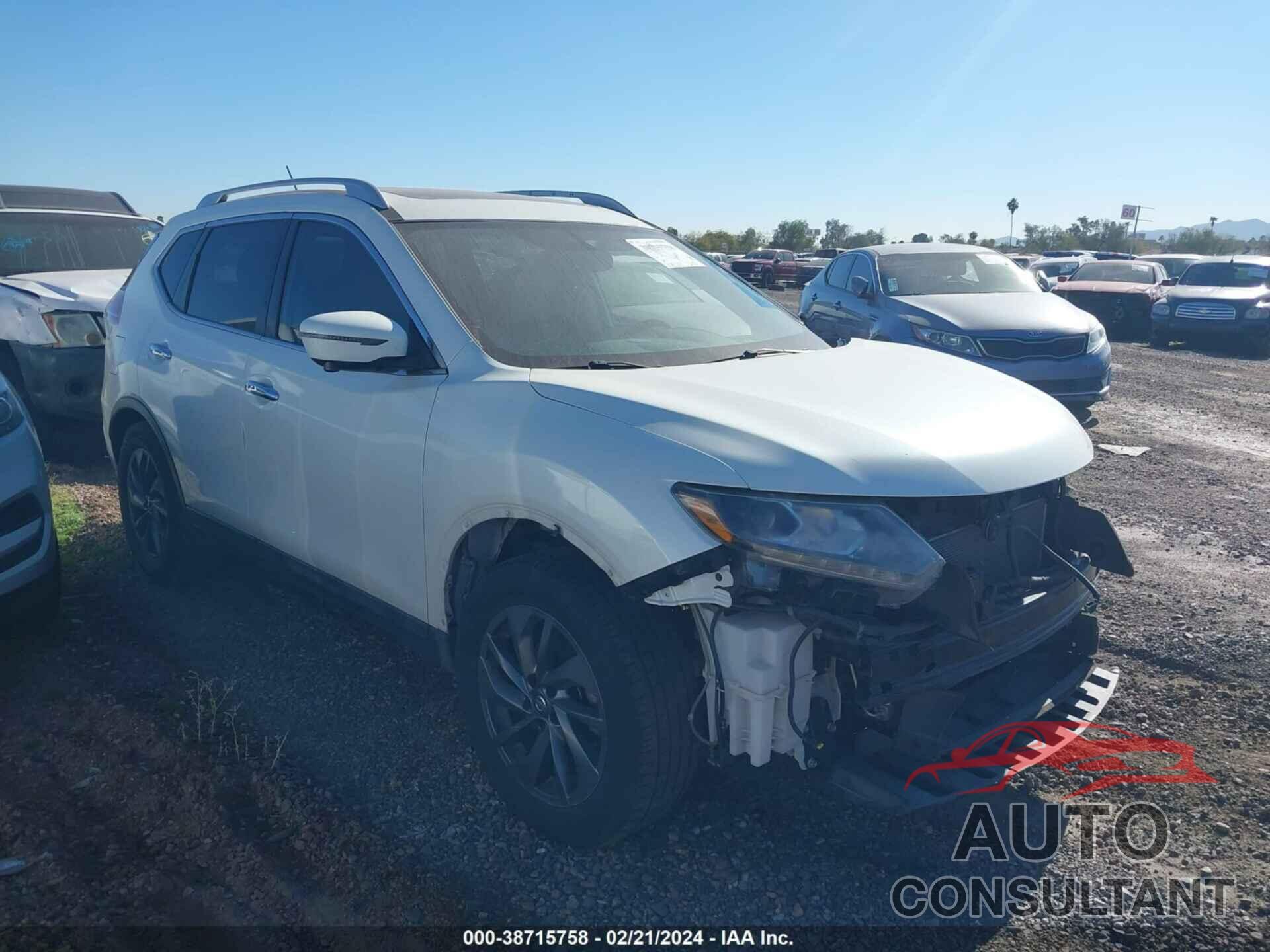 NISSAN ROGUE 2016 - 5N1AT2MT9GC850242