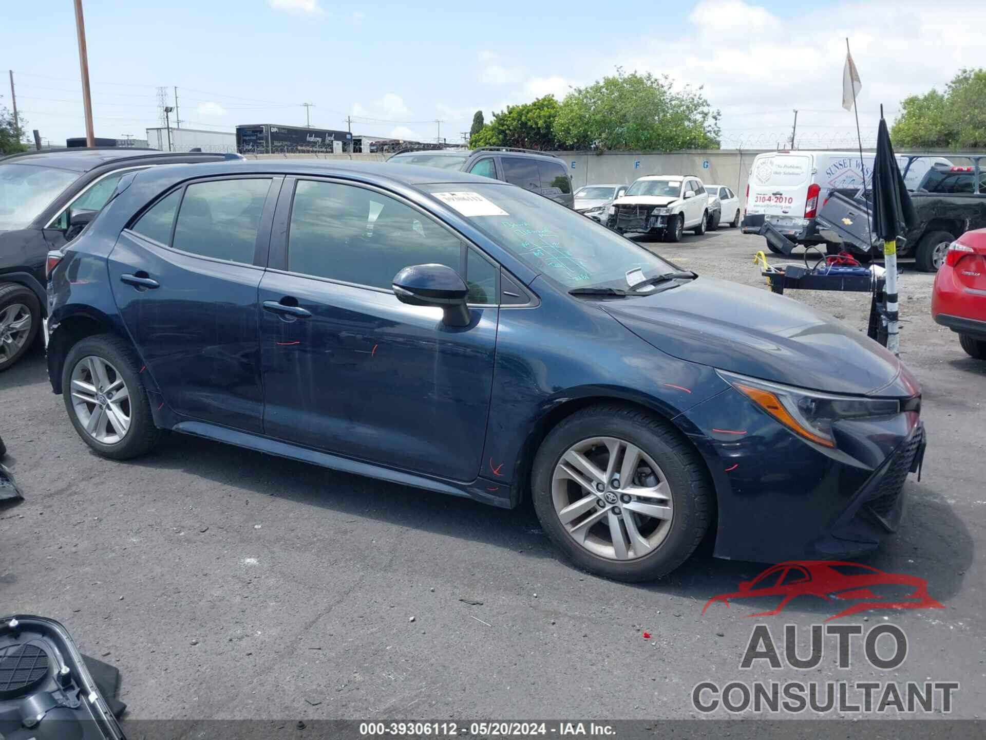 TOYOTA COROLLA 2019 - JTNK4RBE8K3011576