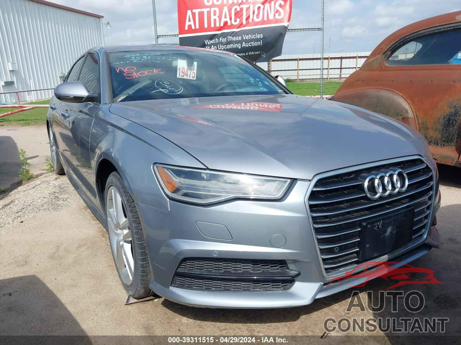 AUDI A6 2017 - WAUC8AFC9HN076762