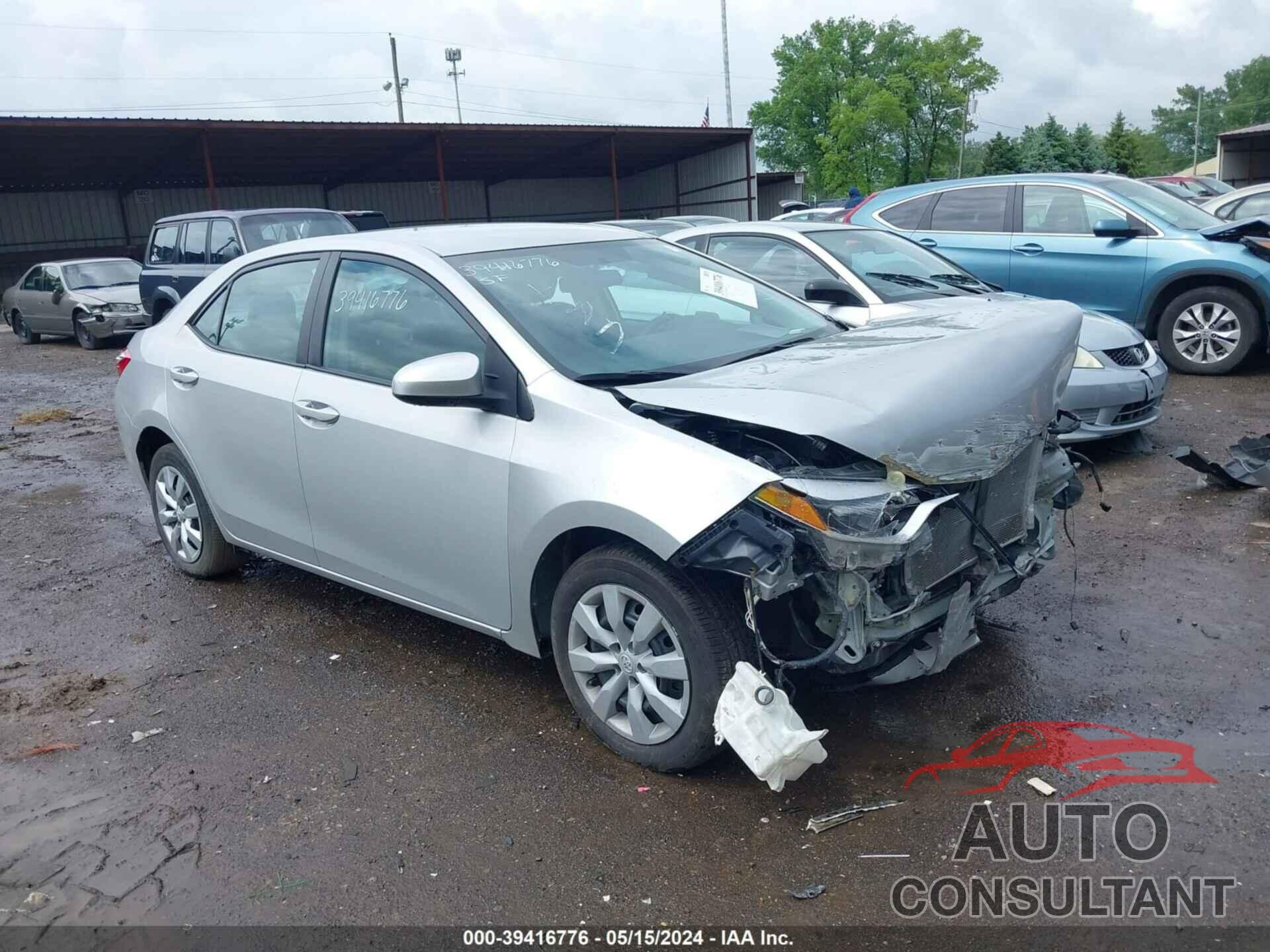 TOYOTA COROLLA 2016 - 2T1BURHE9GC498362