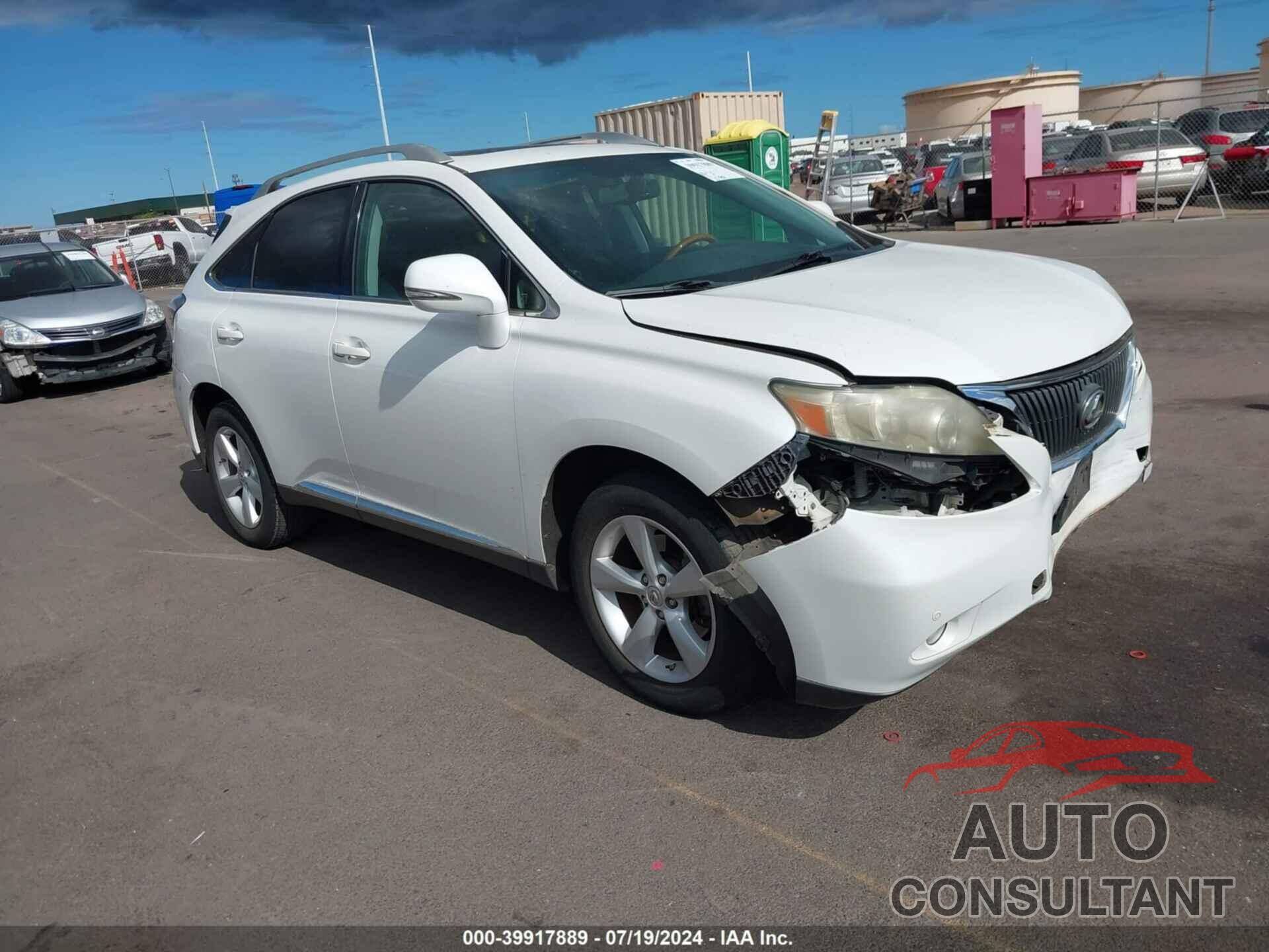 LEXUS RX 350 2010 - JTJZK1BA0A2403962
