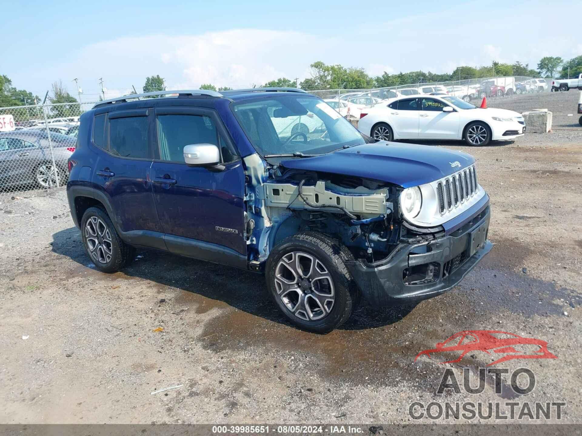 JEEP RENEGADE 2016 - ZACCJBDT4GPC58763