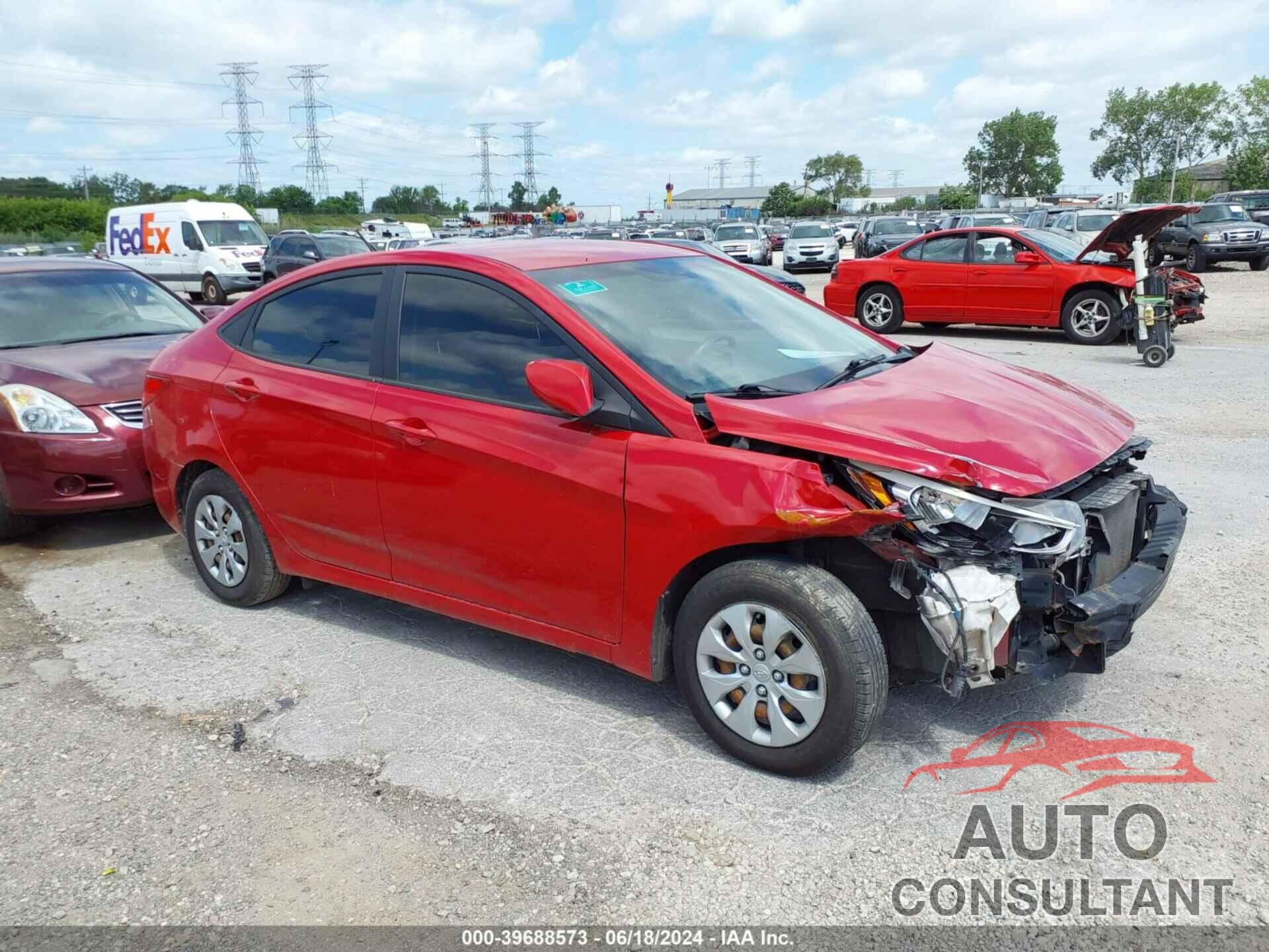 HYUNDAI ACCENT 2017 - KMHCT4AE6HU188156