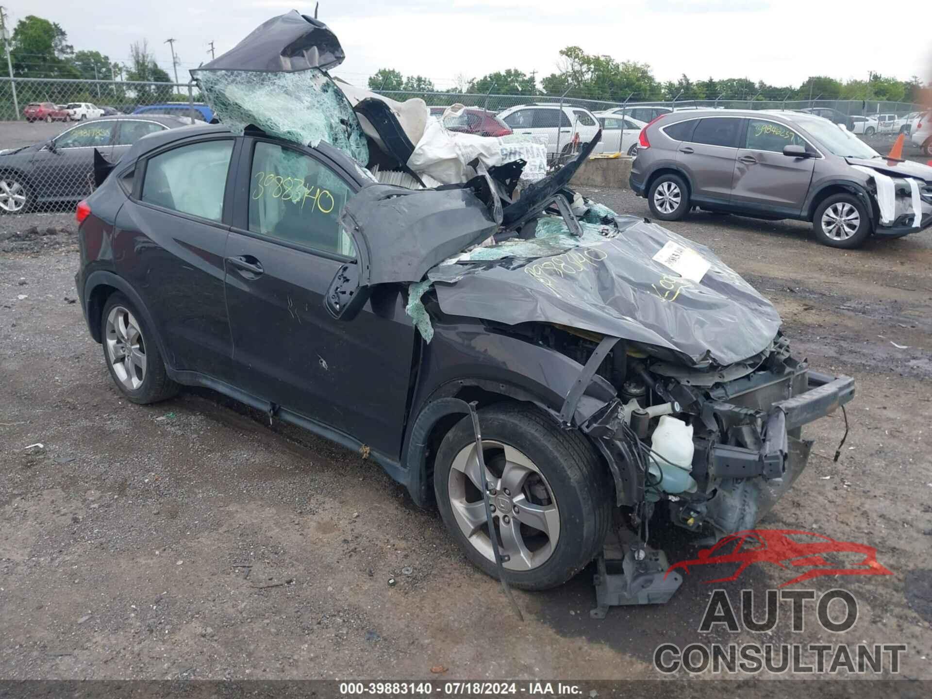 HONDA HR-V 2018 - 3CZRU6H37JG720528