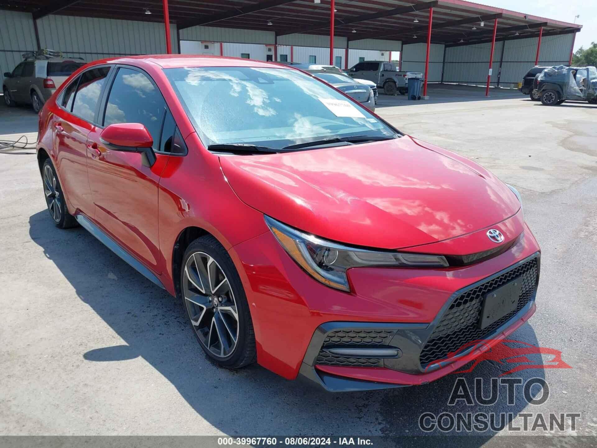 TOYOTA COROLLA 2021 - JTDS4MCE1MJ078251