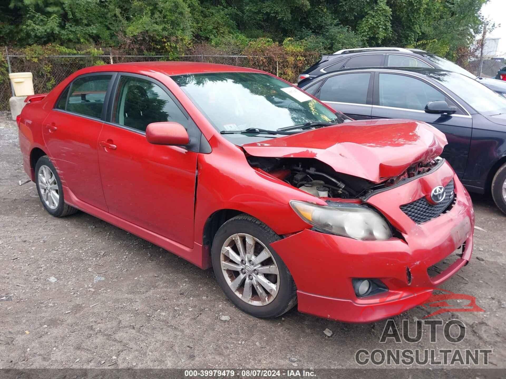 TOYOTA COROLLA 2009 - 2T1BU40E89C119742