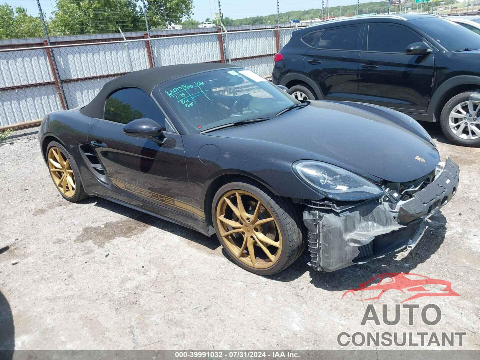 PORSCHE 718 BOXSTER 2019 - WP0CB2A87KS228107