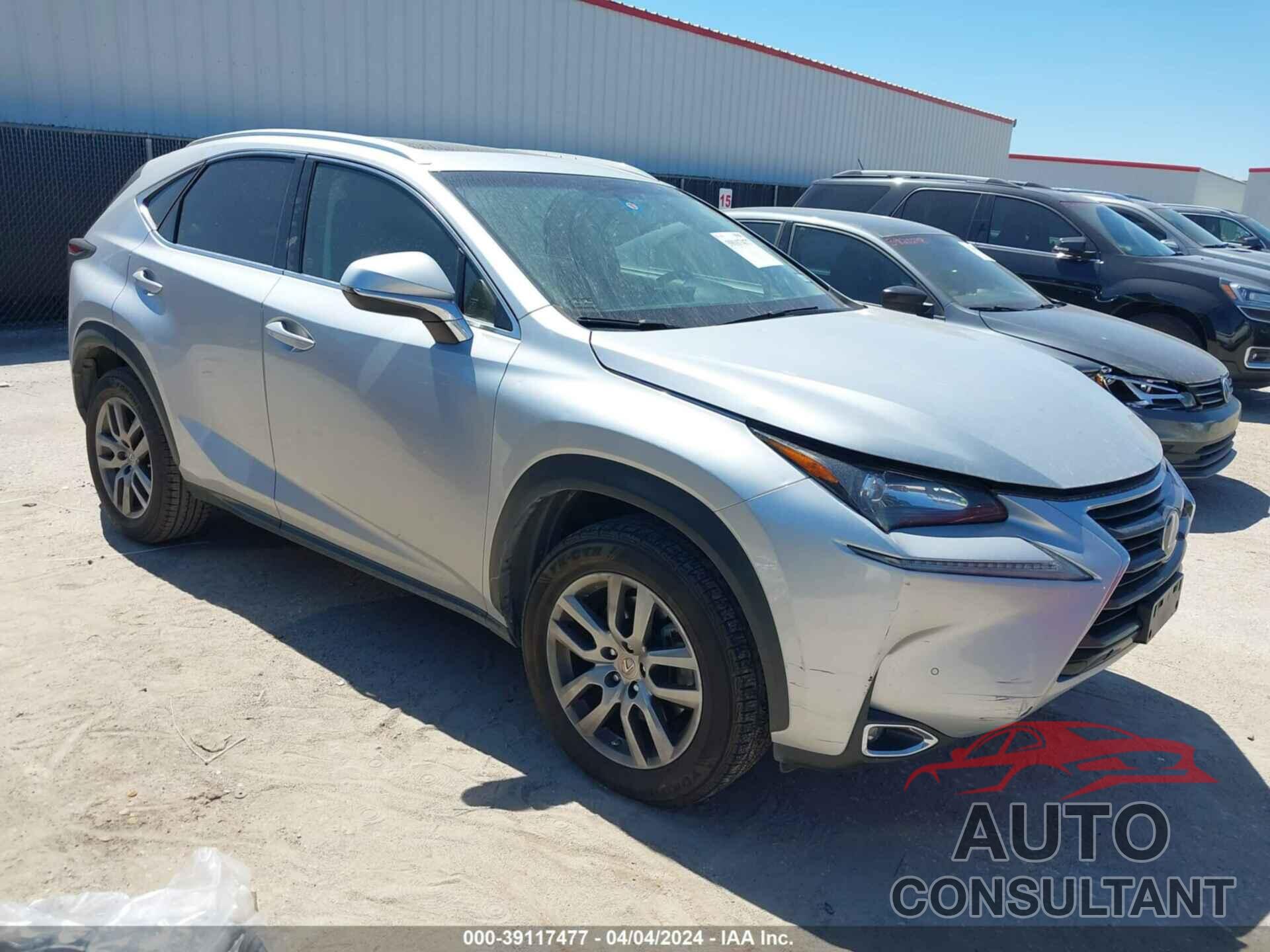 LEXUS NX 200T 2016 - JTJYARBZ9G2047507