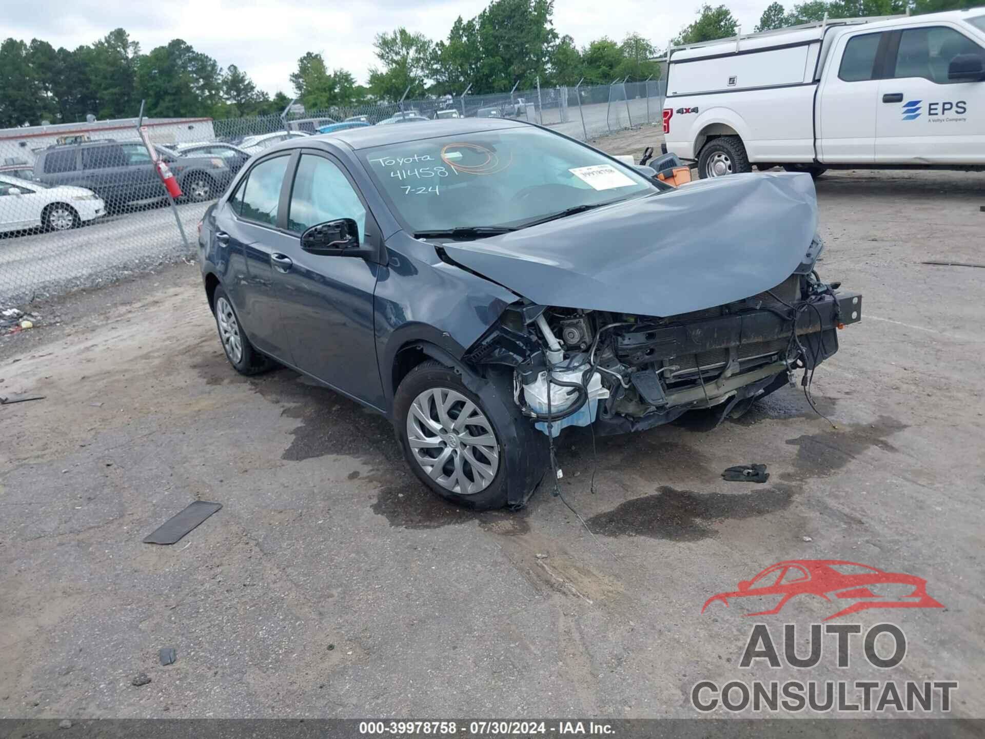 TOYOTA COROLLA 2019 - 2T1BURHE3KC139579