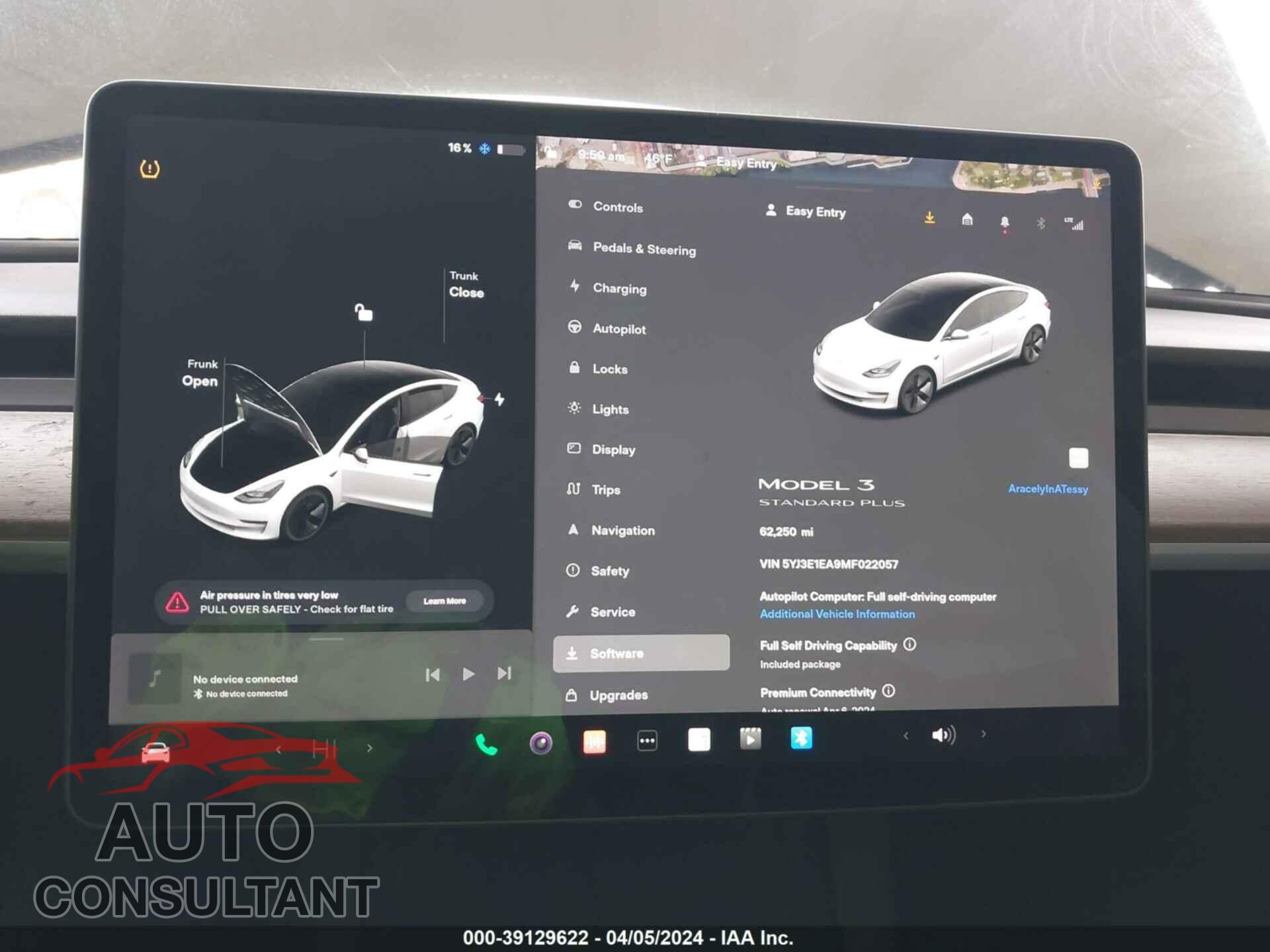 TESLA MODEL 3 2021 - 5YJ3E1EA9MF022057