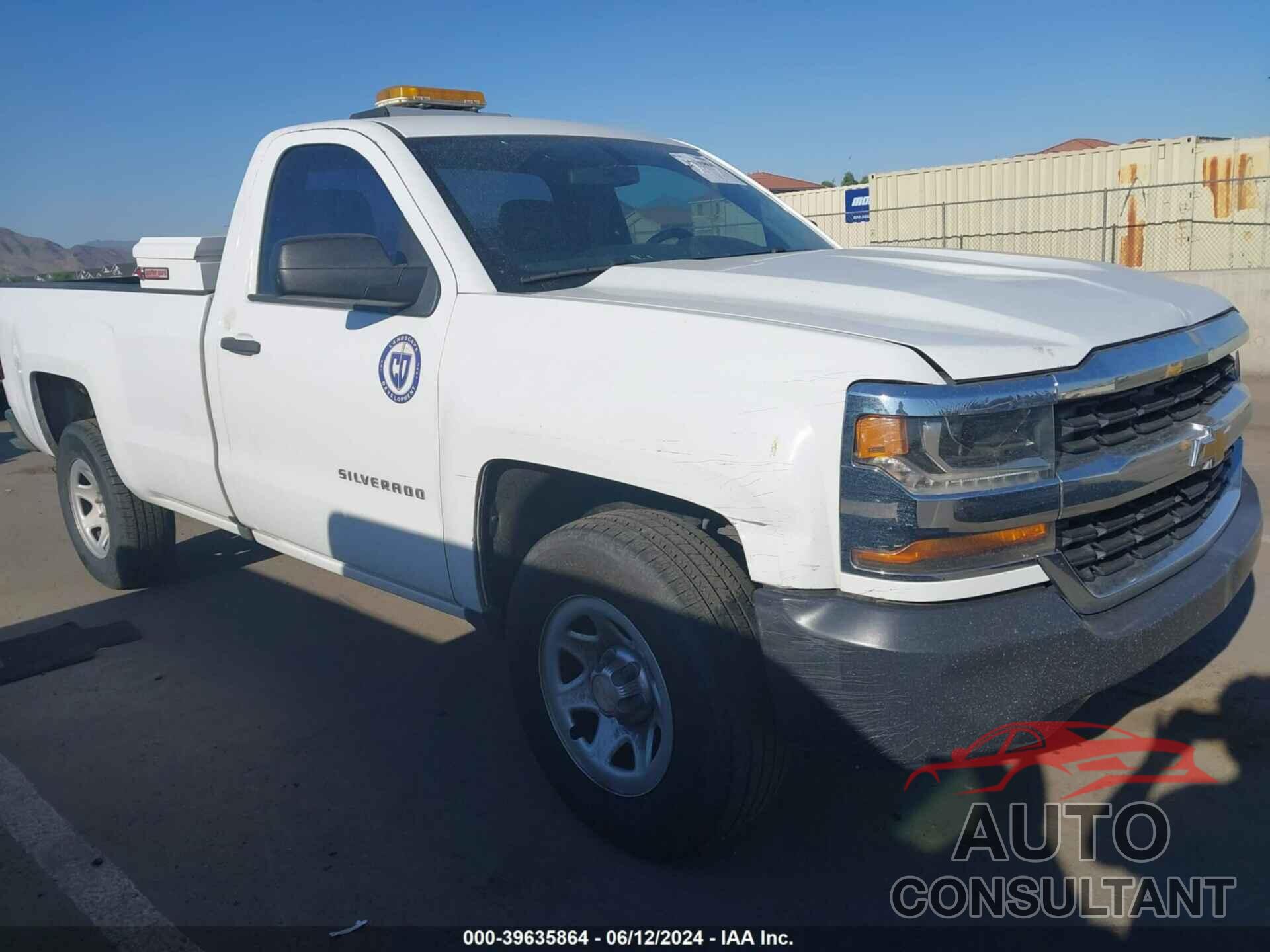 CHEVROLET SILVERADO 1500 2016 - 1GCNCNEH2GZ346341
