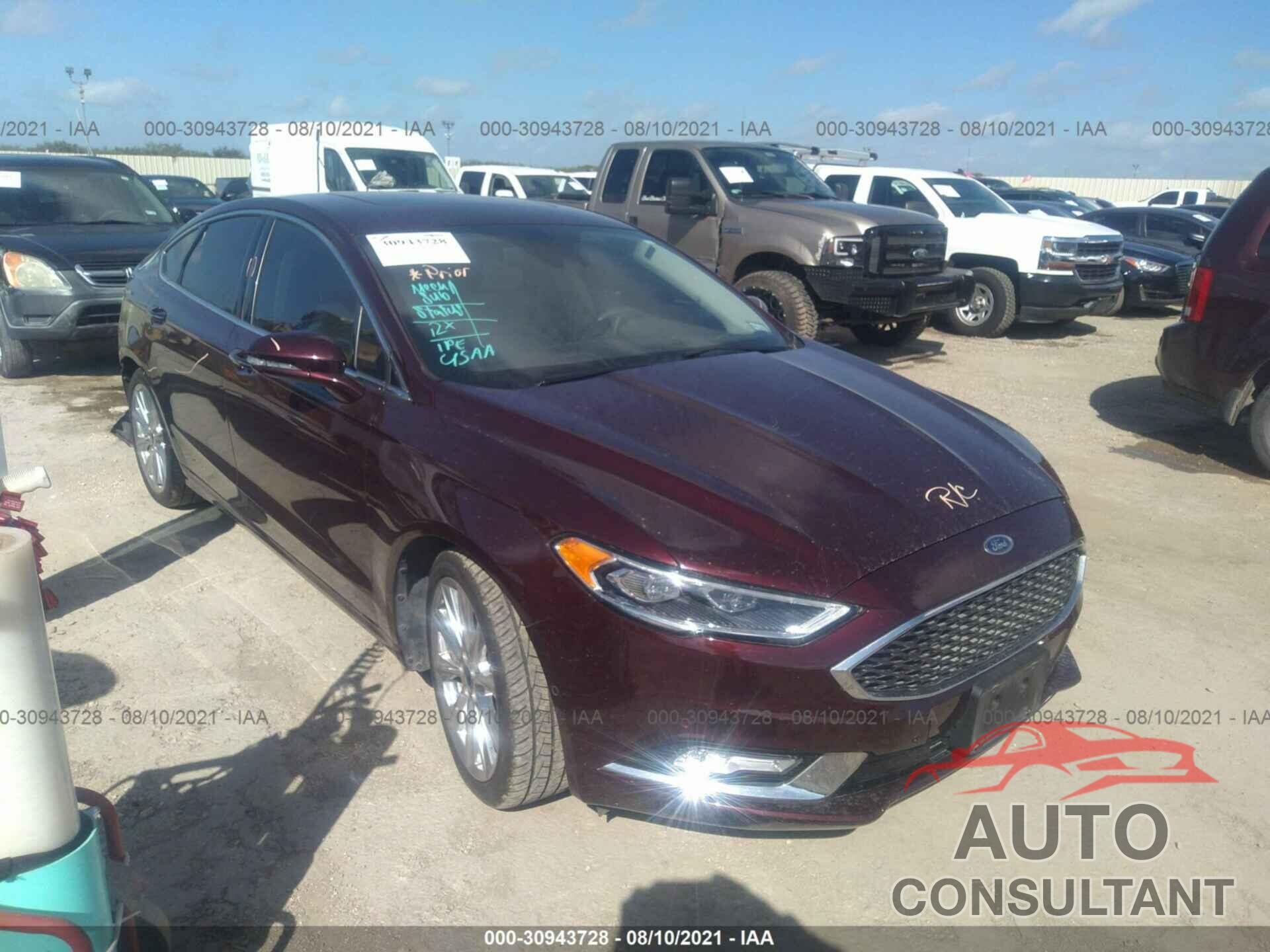 FORD FUSION 2017 - 3FA6P0D92HR120561