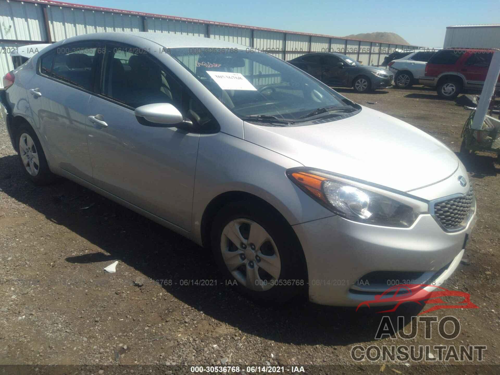 KIA FORTE 2016 - KNAFK4A67G5496746