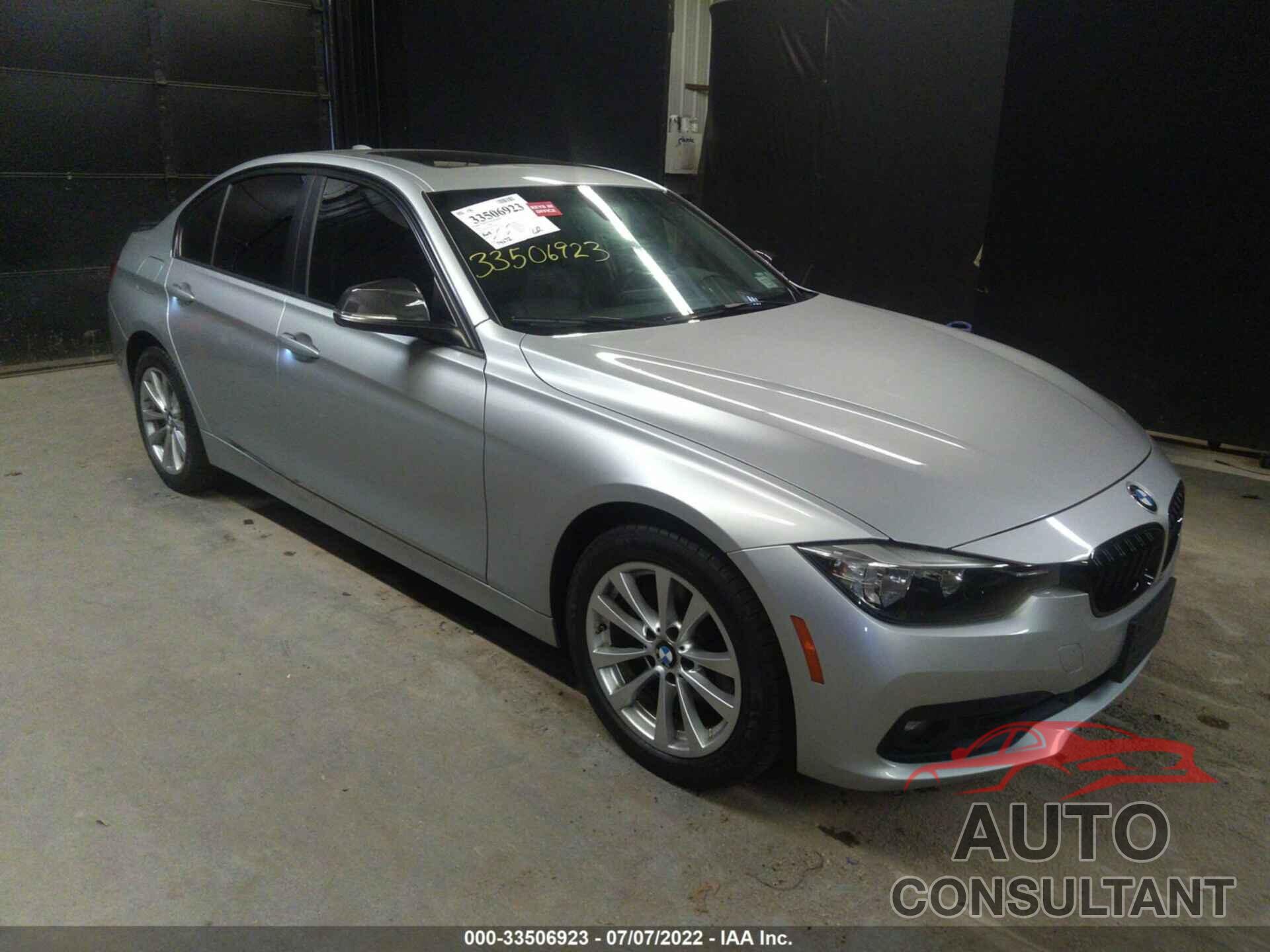 BMW 3 SERIES 2016 - WBA8E5G55GNU20656