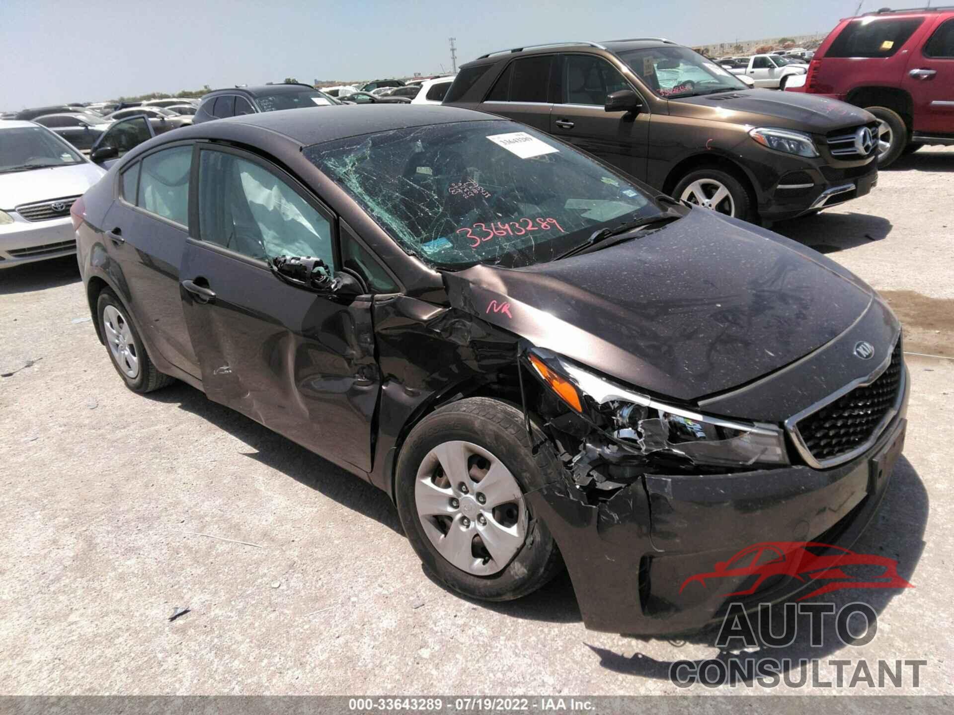 KIA FORTE 2017 - 3KPFK4A73HE017076