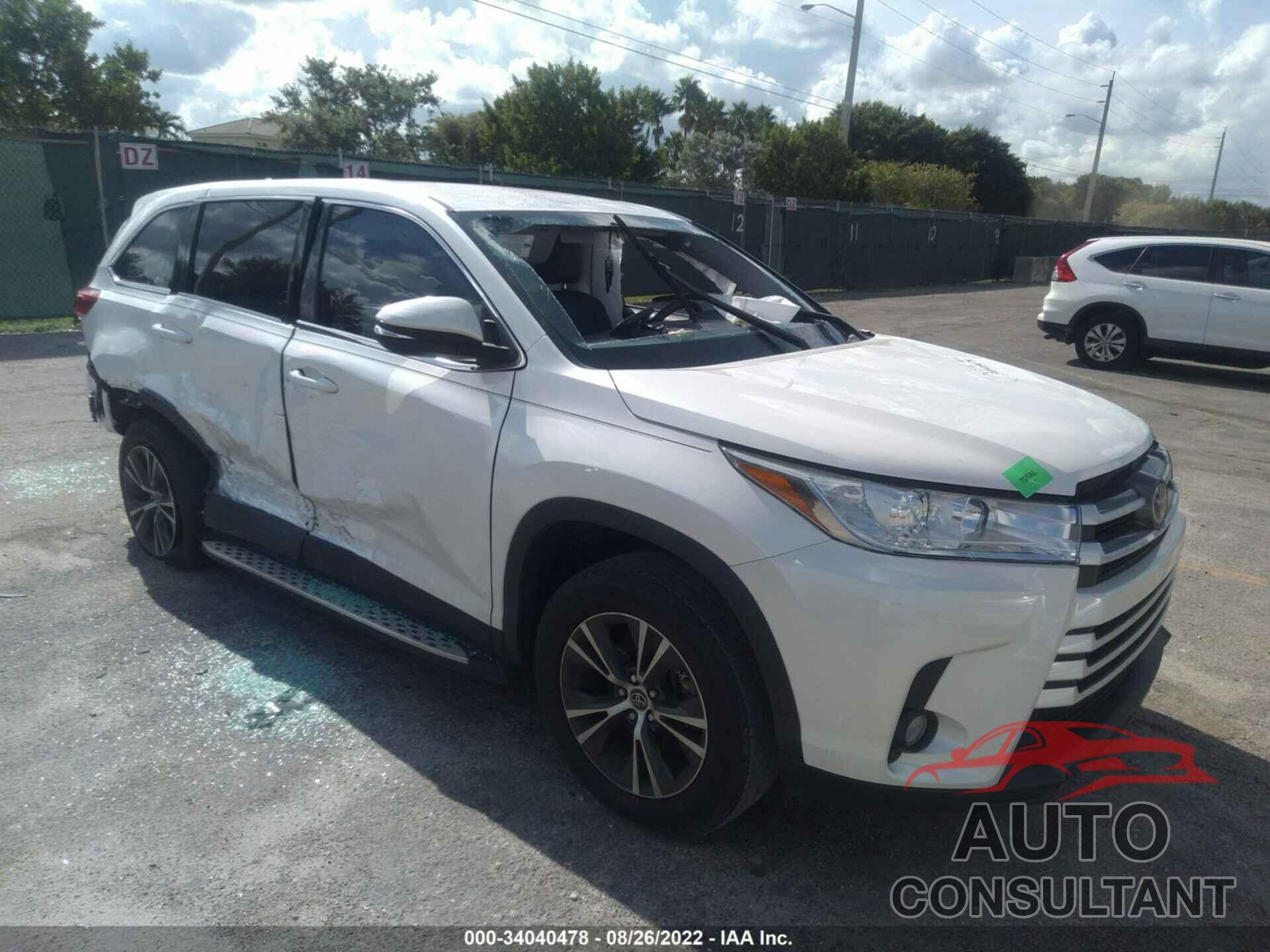 TOYOTA HIGHLANDER 2019 - 5TDZZRFH7KS356833
