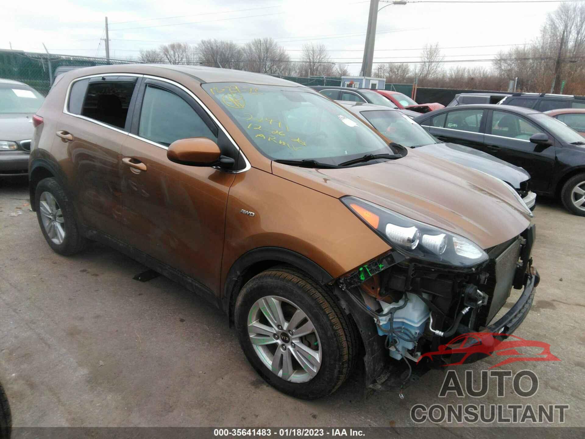 KIA SPORTAGE 2017 - KNDPMCAC8H7164810