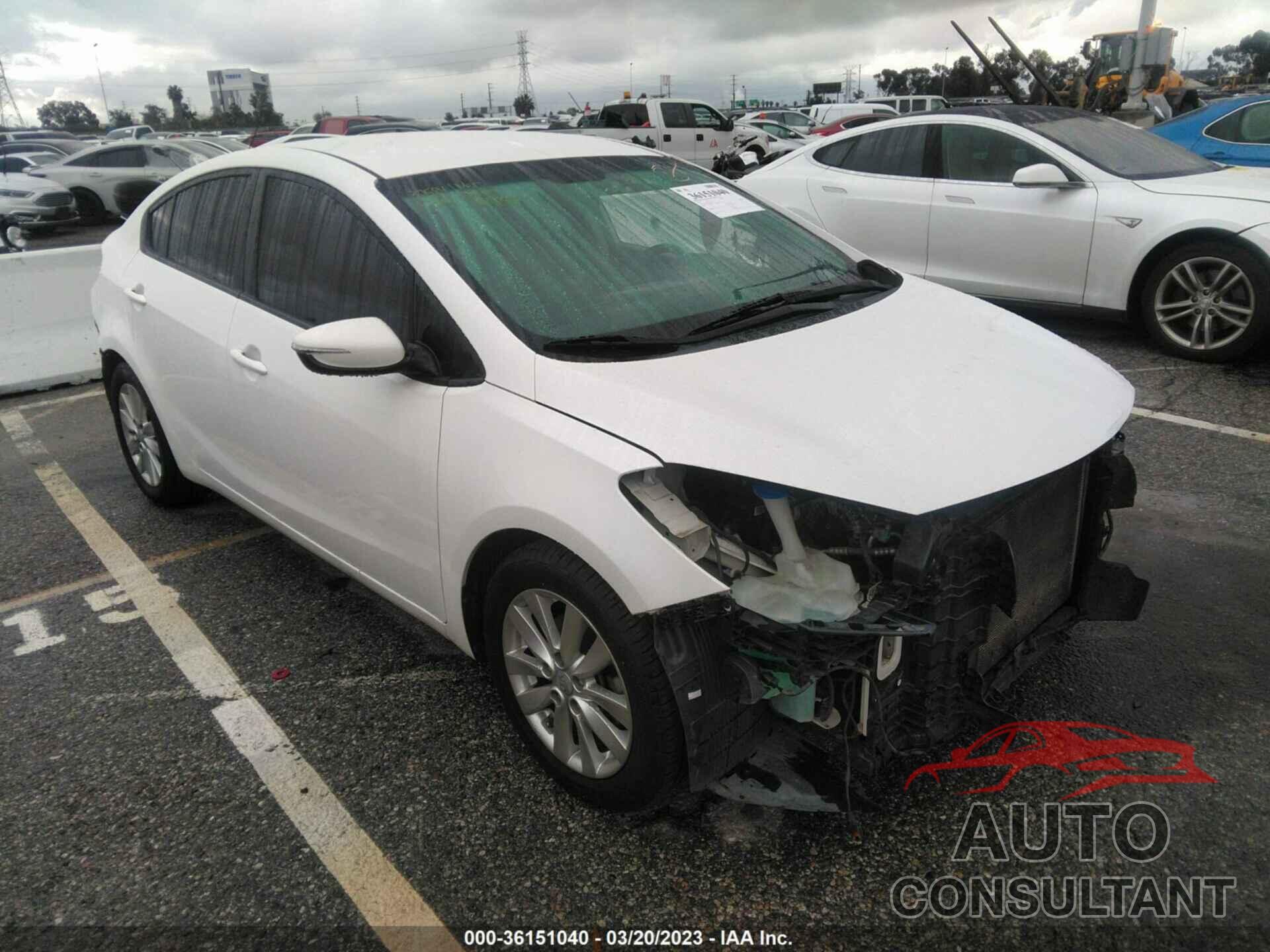 KIA FORTE 2016 - KNAFX4A63G5449375