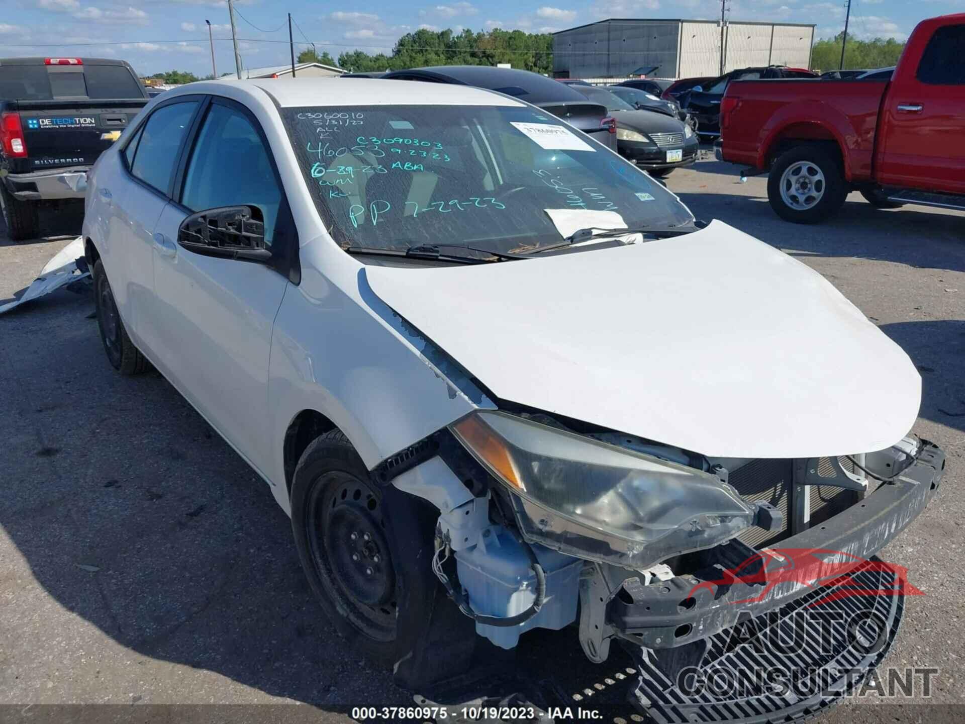 TOYOTA COROLLA 2016 - 5YFBURHE2GP533386