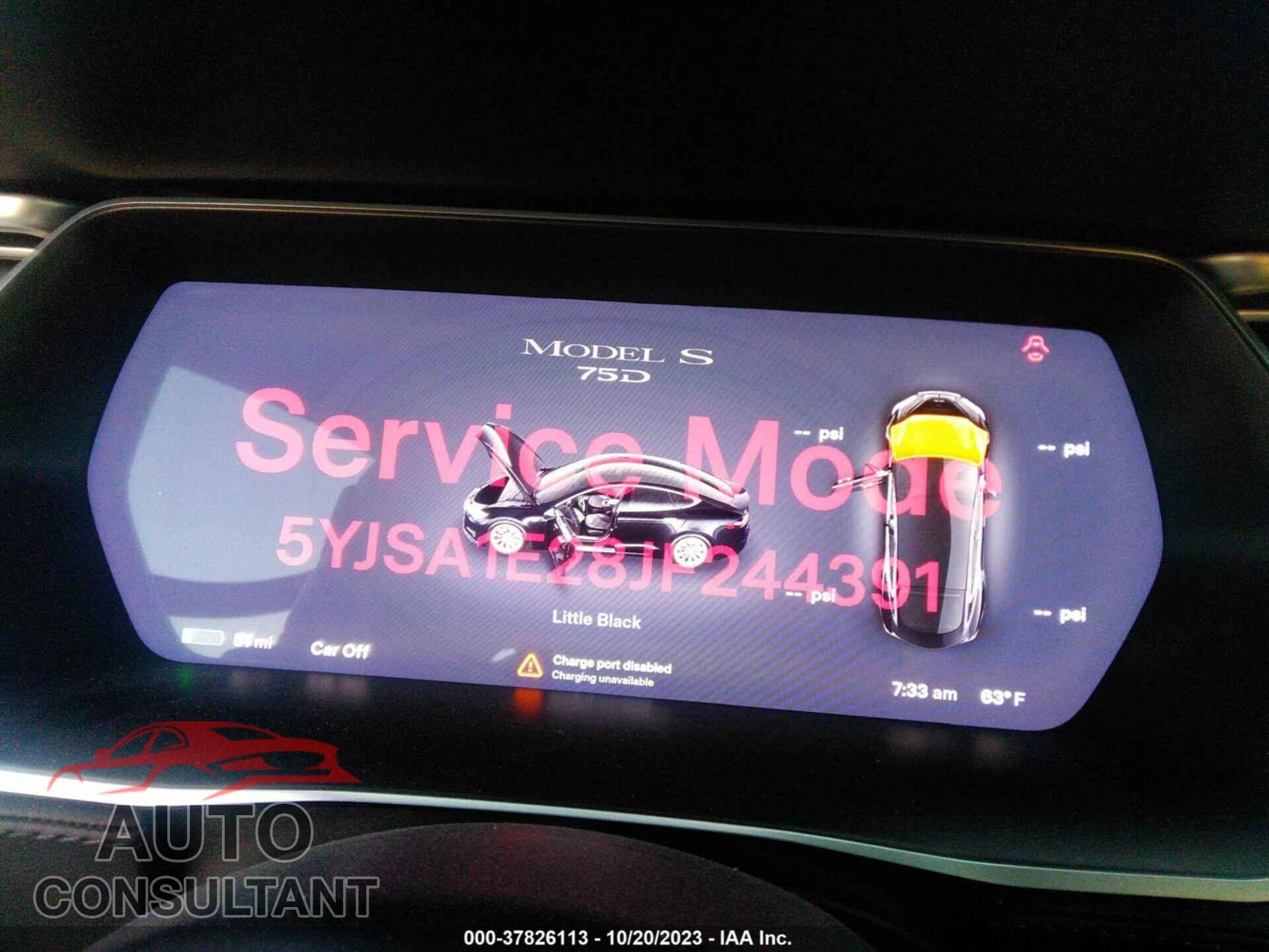 TESLA MODEL S 2018 - 5YJSA1E28JF244391