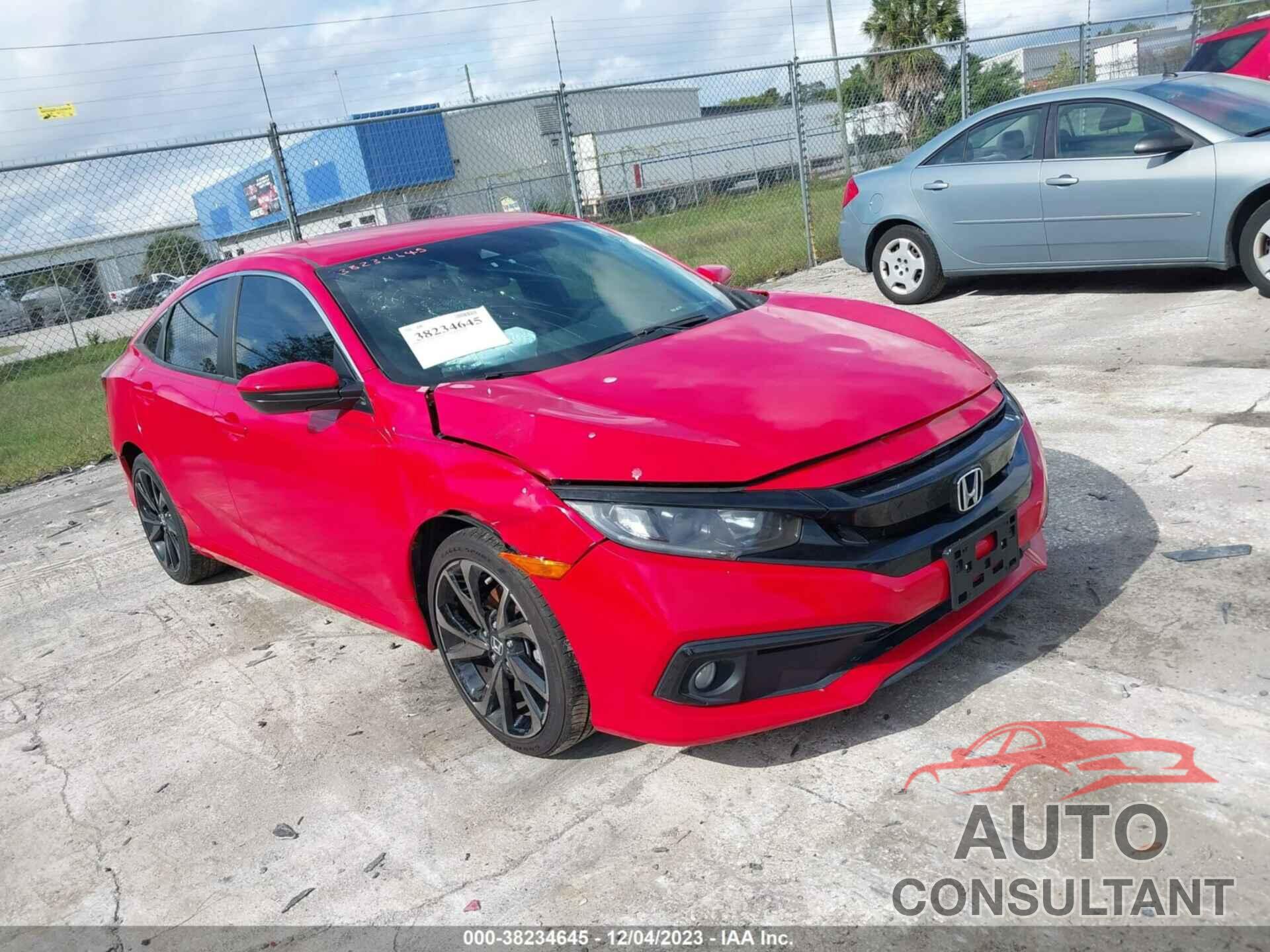 HONDA CIVIC 2019 - 2HGFC2F86KH516633