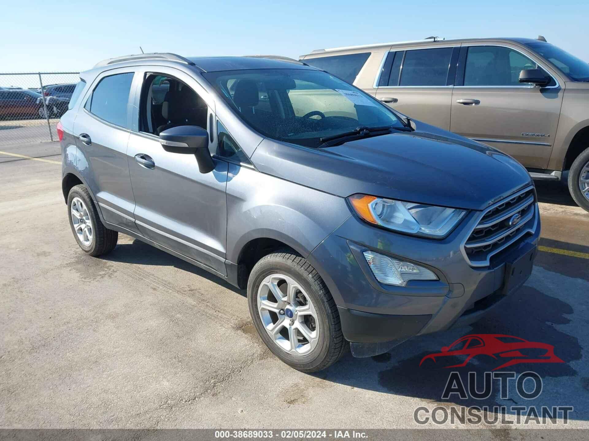 FORD ECOSPORT 2019 - MAJ6S3GL9KC296813