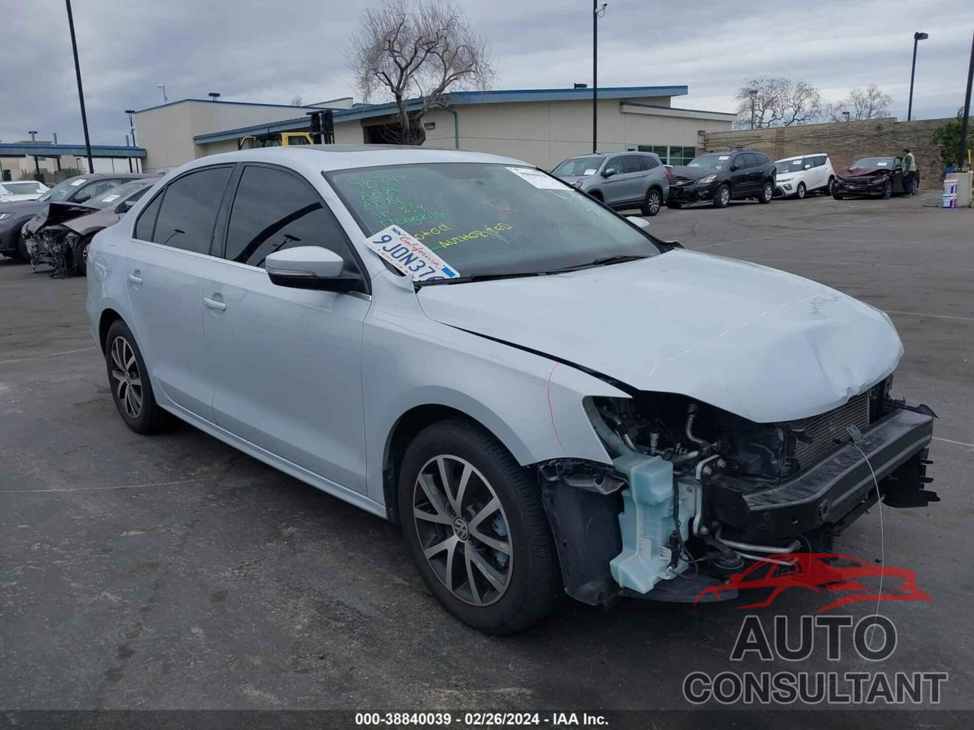 VOLKSWAGEN JETTA 2017 - 3VWDB7AJ4HM393874