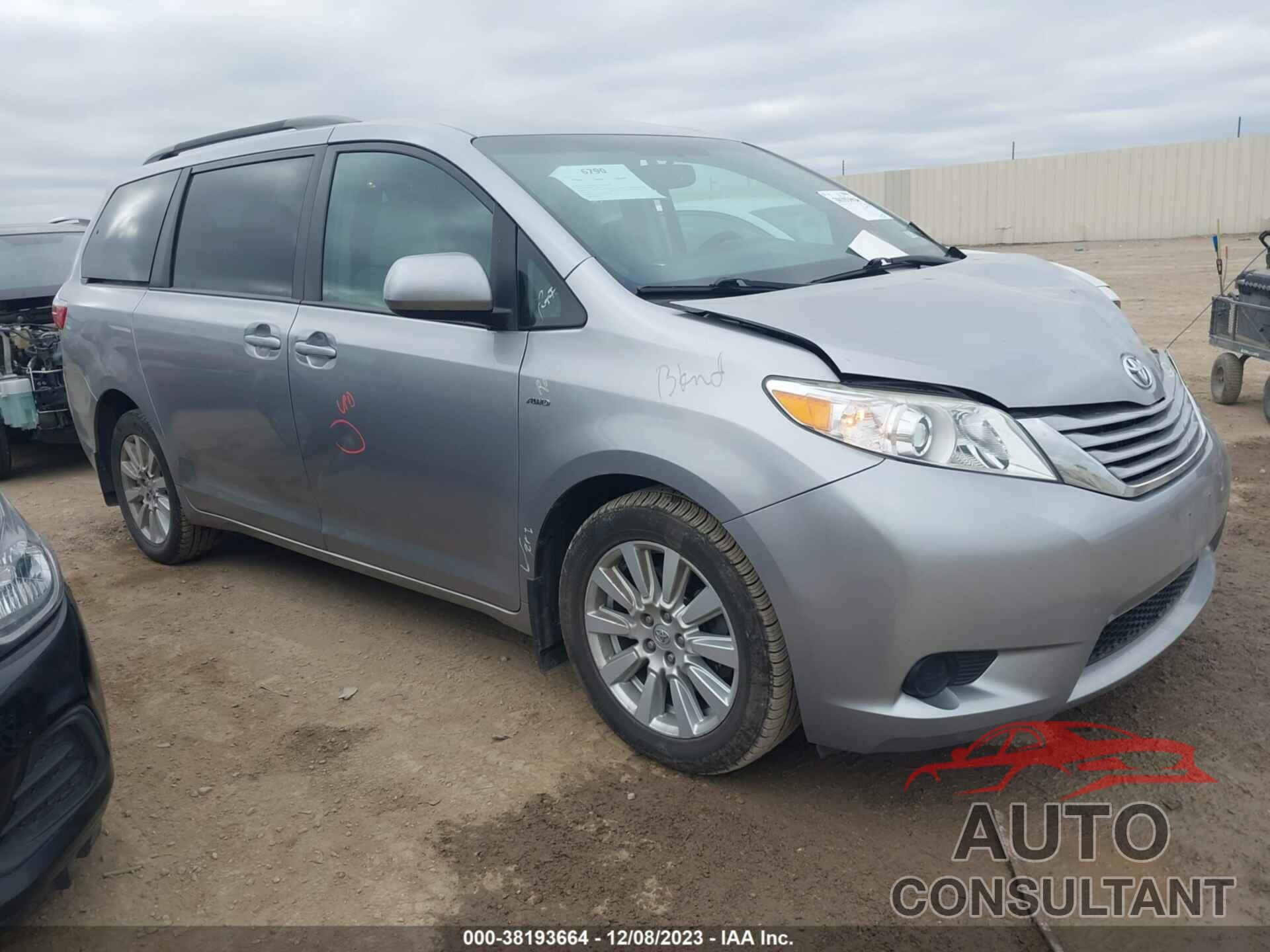 TOYOTA SIENNA 2017 - 5TDJZ3DC4HS153148