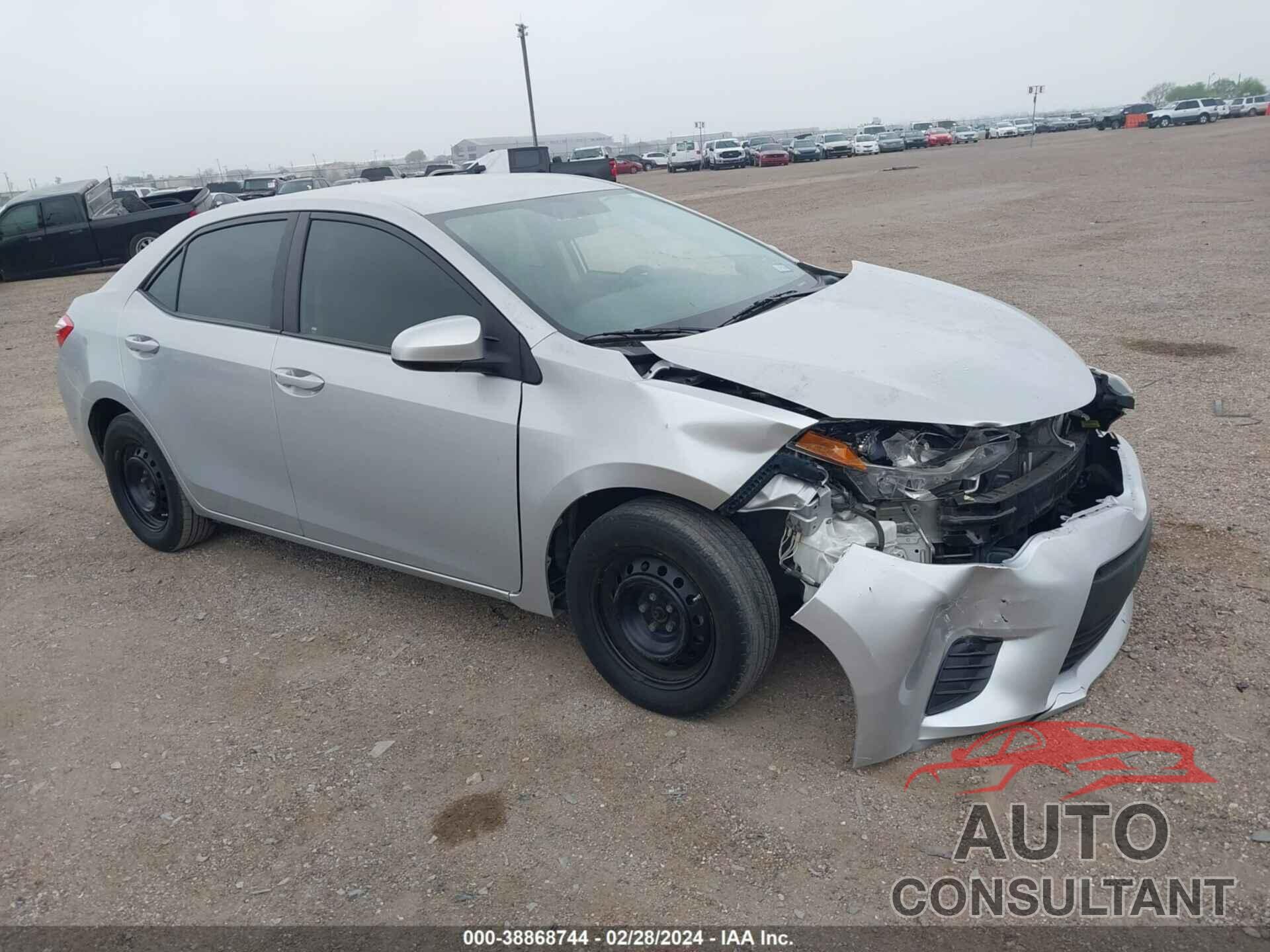 TOYOTA COROLLA 2016 - 5YFBURHE8GP377810