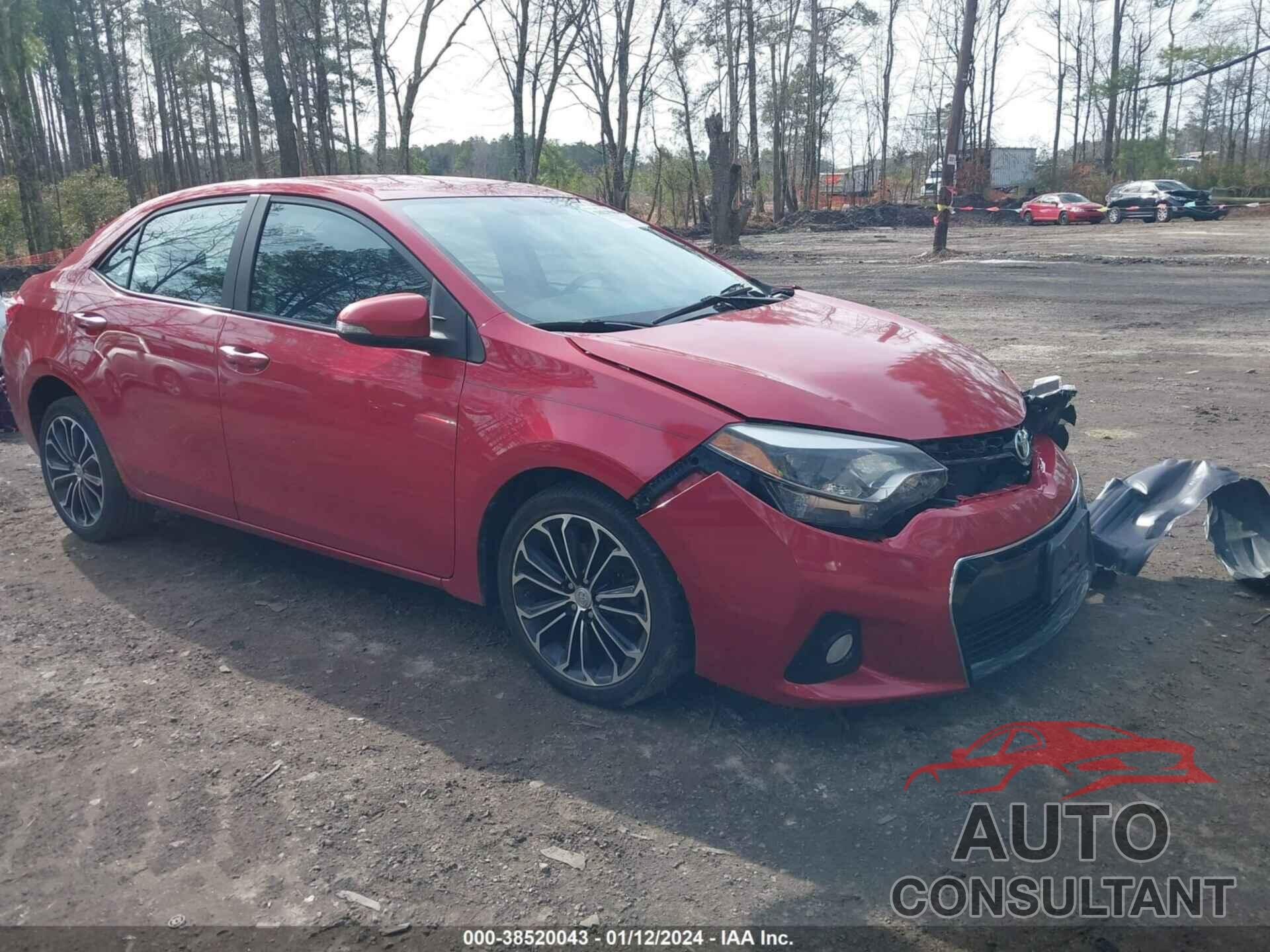 TOYOTA COROLLA 2016 - 2T1BURHEXGC553787