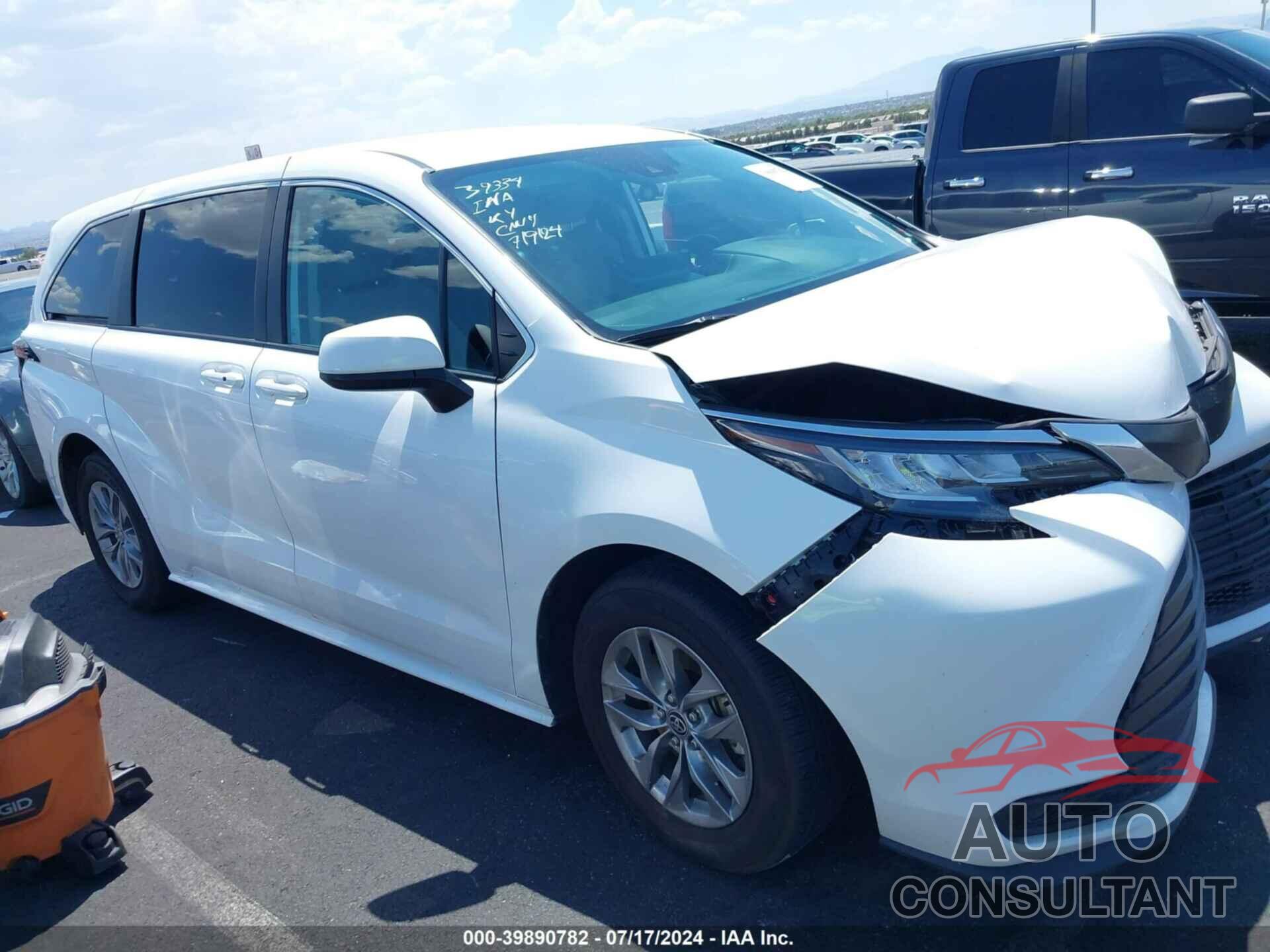 TOYOTA SIENNA 2022 - 5TDKRKEC7NS118743