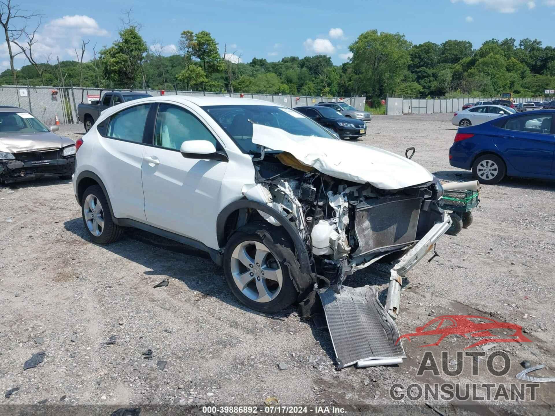 HONDA HR-V 2016 - 3CZRU6H3XGM752612