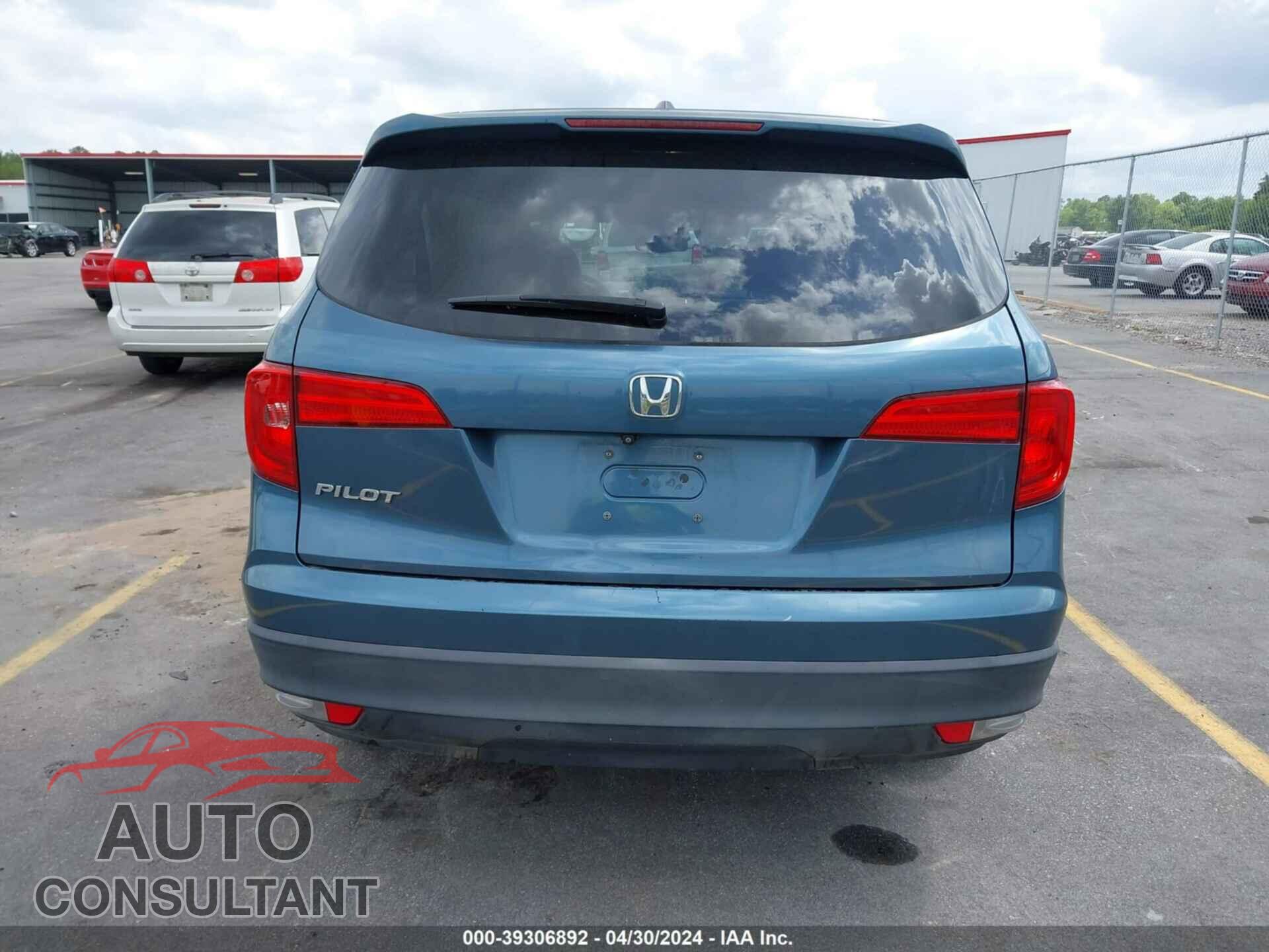 HONDA PILOT 2016 - 5FNYF5H75GB016271