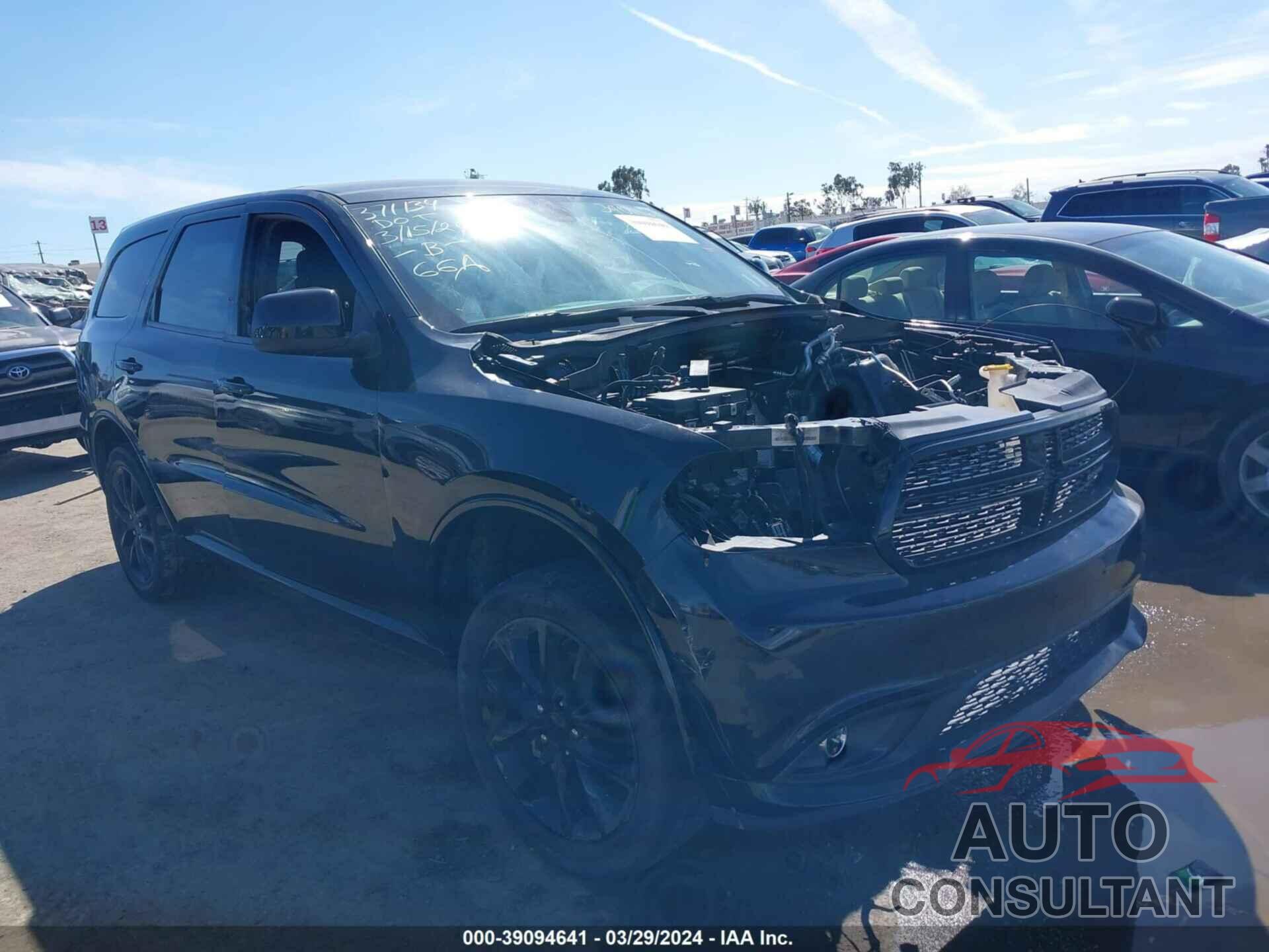 DODGE DURANGO 2018 - 1C4RDJAGXJC346358
