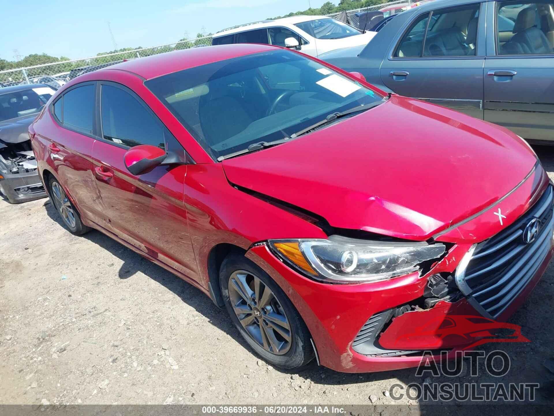 HYUNDAI ELANTRA 2017 - 5NPD84LF0HH022208