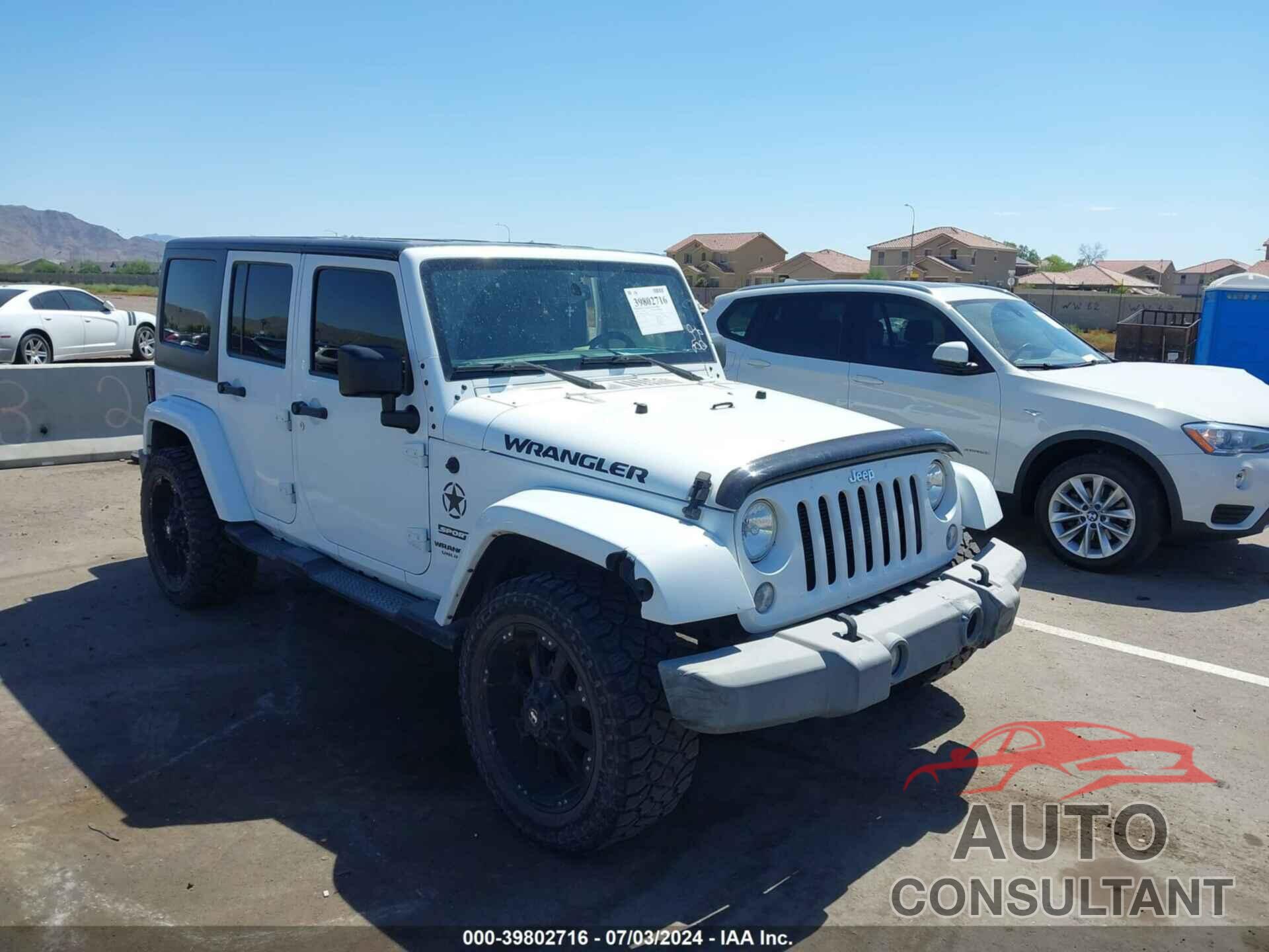 JEEP WRANGLER UNLIMITED 2016 - 1C4BJWDG4GL177854