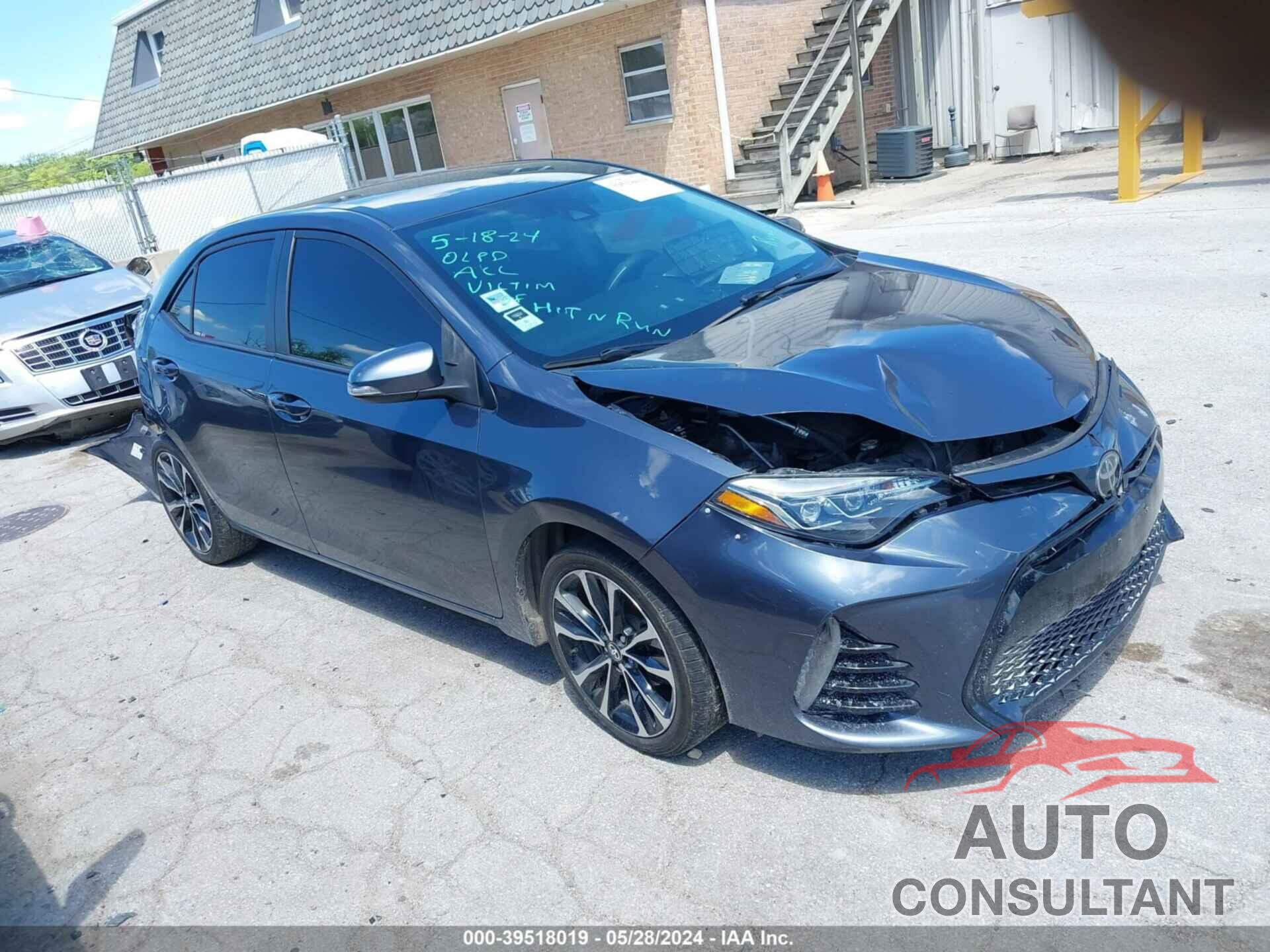 TOYOTA COROLLA 2017 - 2T1BURHE5HC816317