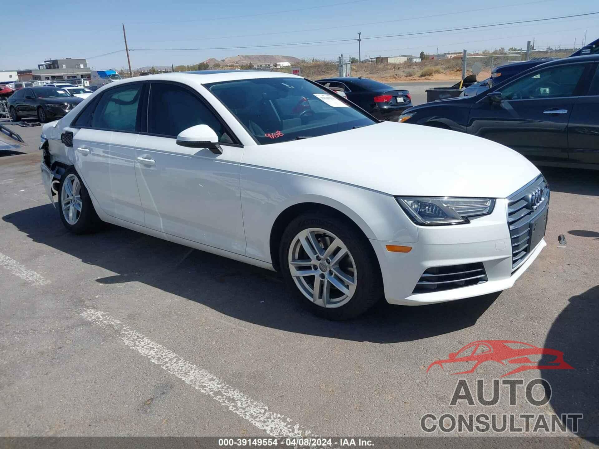 AUDI A4 2017 - WAUGMAF40HN055448