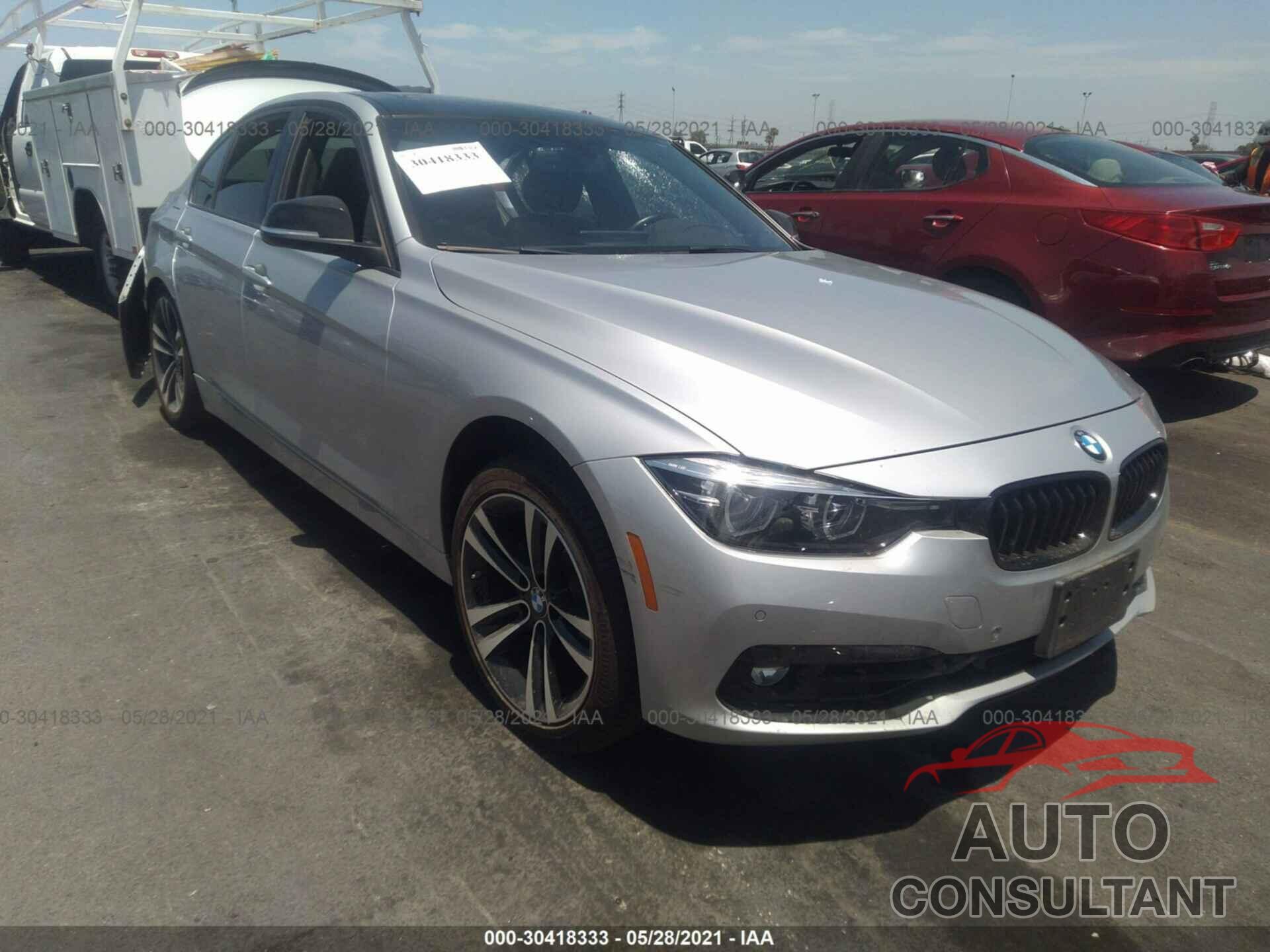 BMW 3 SERIES 2018 - WBA8B9G51JNU98231