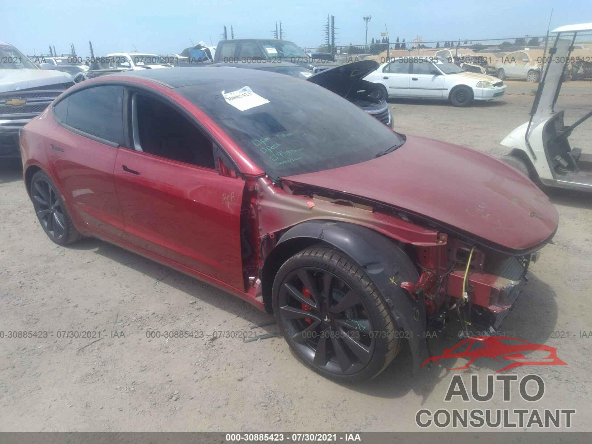 TESLA MODEL 3 2020 - 5YJ3E1EC6LF747342