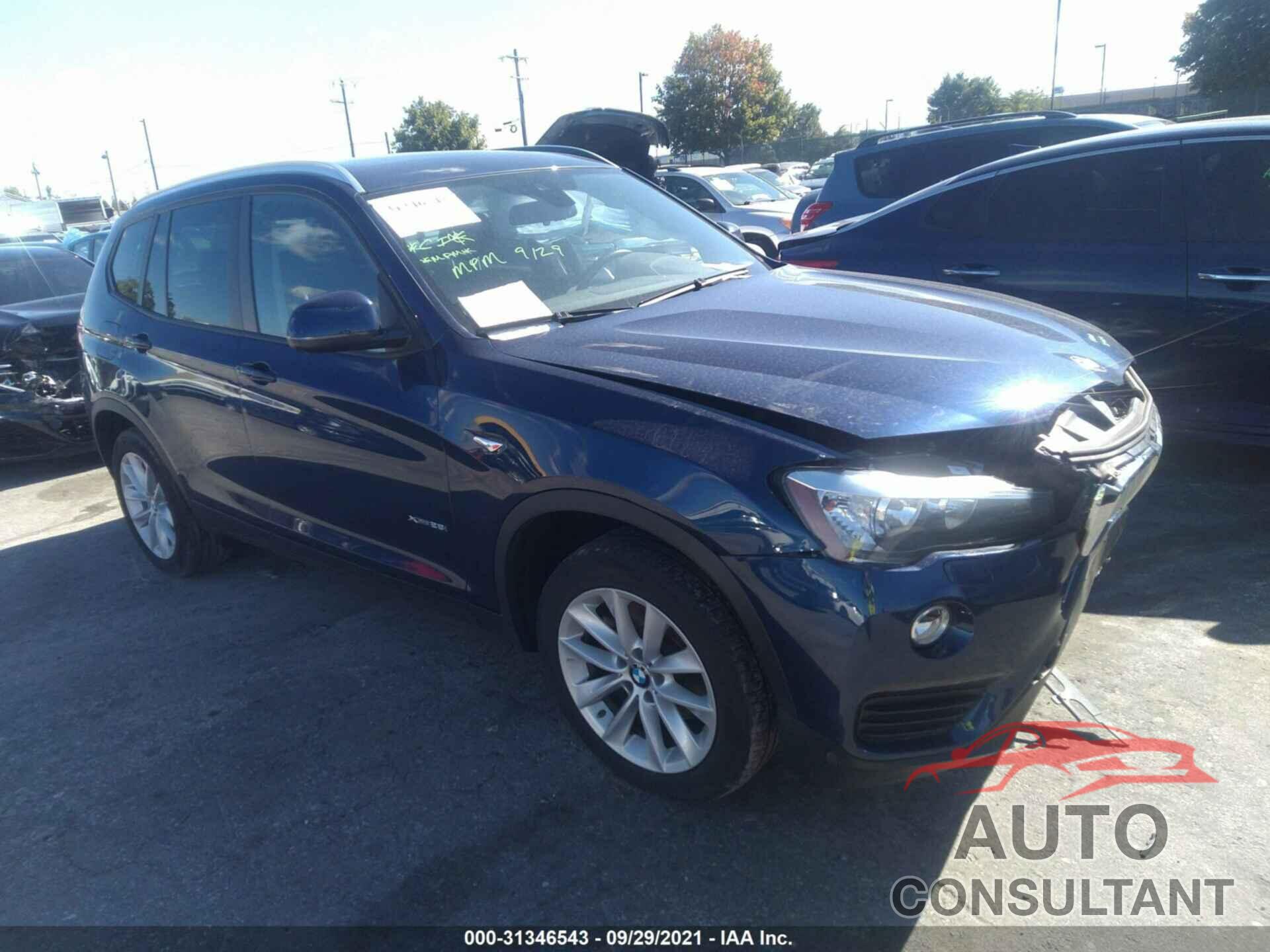 BMW X3 2017 - 5UXWX9C51H0T11092