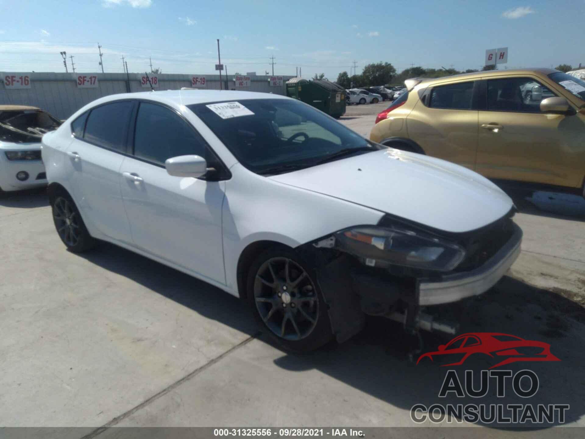 DODGE DART 2016 - 1C3CDFBBXGD607856