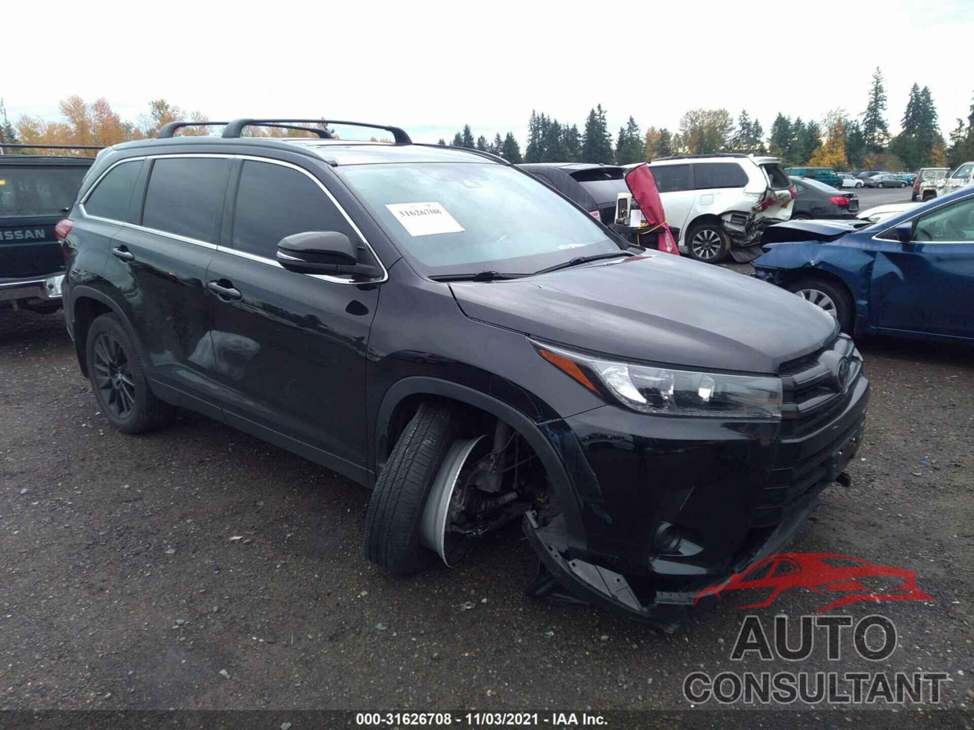 TOYOTA HIGHLANDER 2019 - 5TDJZRFH8KS563440