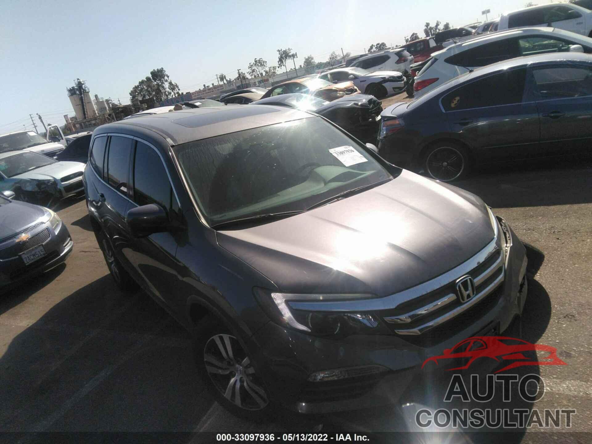 HONDA PILOT 2017 - 5FNYF5H57HB031029