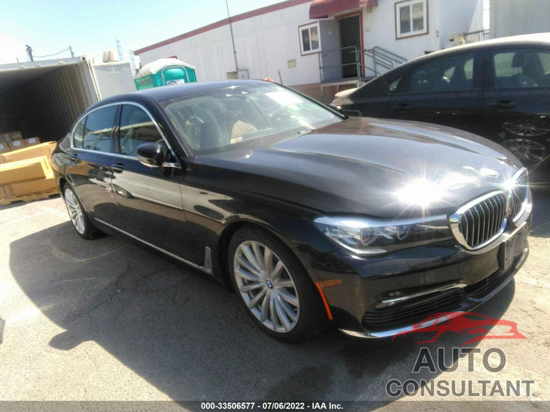 BMW 7 SERIES 2017 - WBA7E2C50HG739193