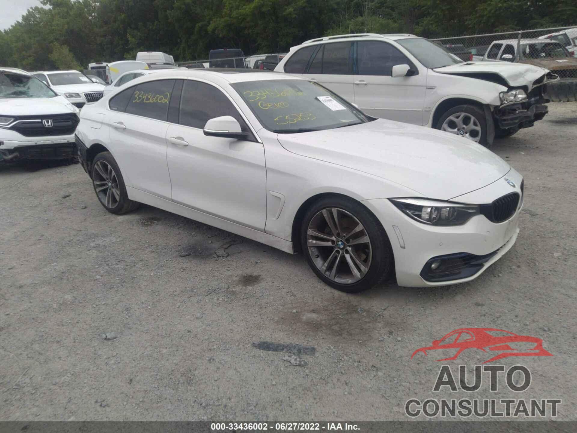 BMW 4 SERIES 2018 - WBA4J3C51JBG95831