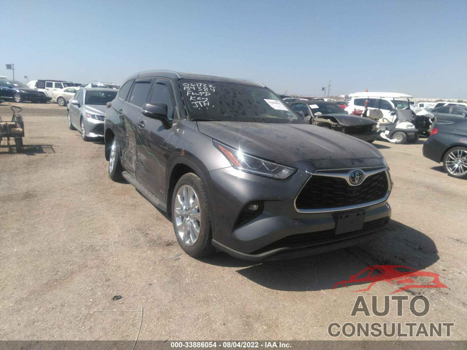 TOYOTA HIGHLANDER 2022 - 5TDXBRCH6NS542416