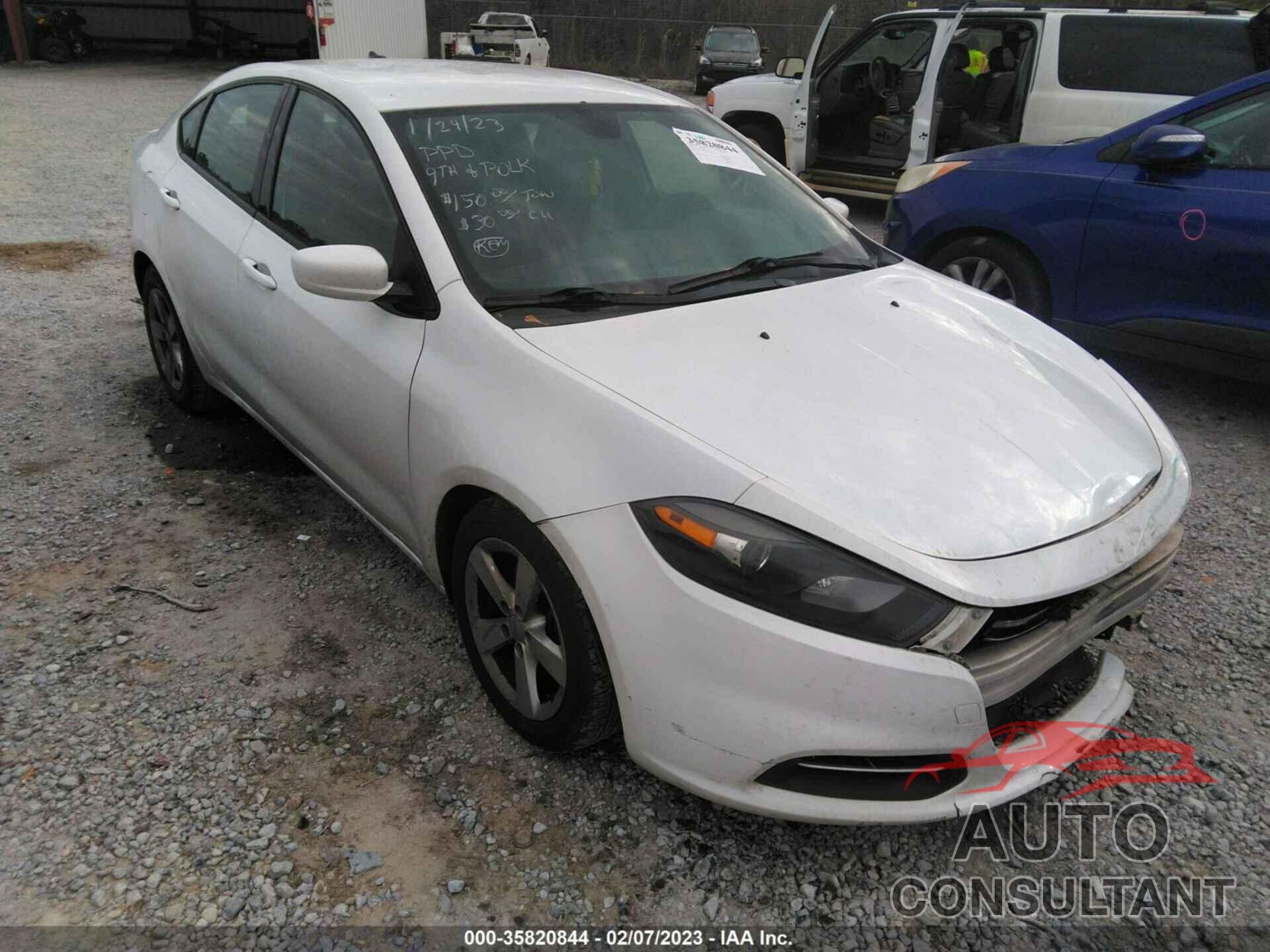 DODGE DART 2015 - 1C3CDFBB2FD129267