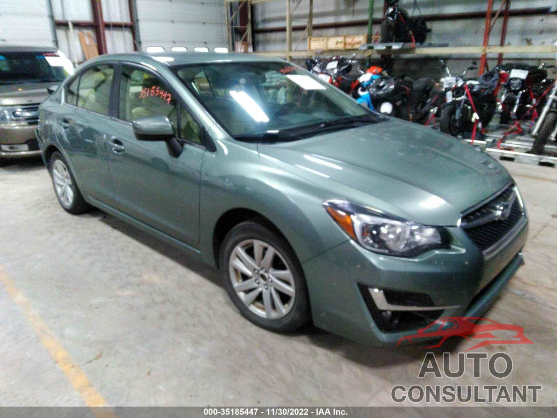 SUBARU IMPREZA SEDAN 2016 - JF1GJAB60GH014193